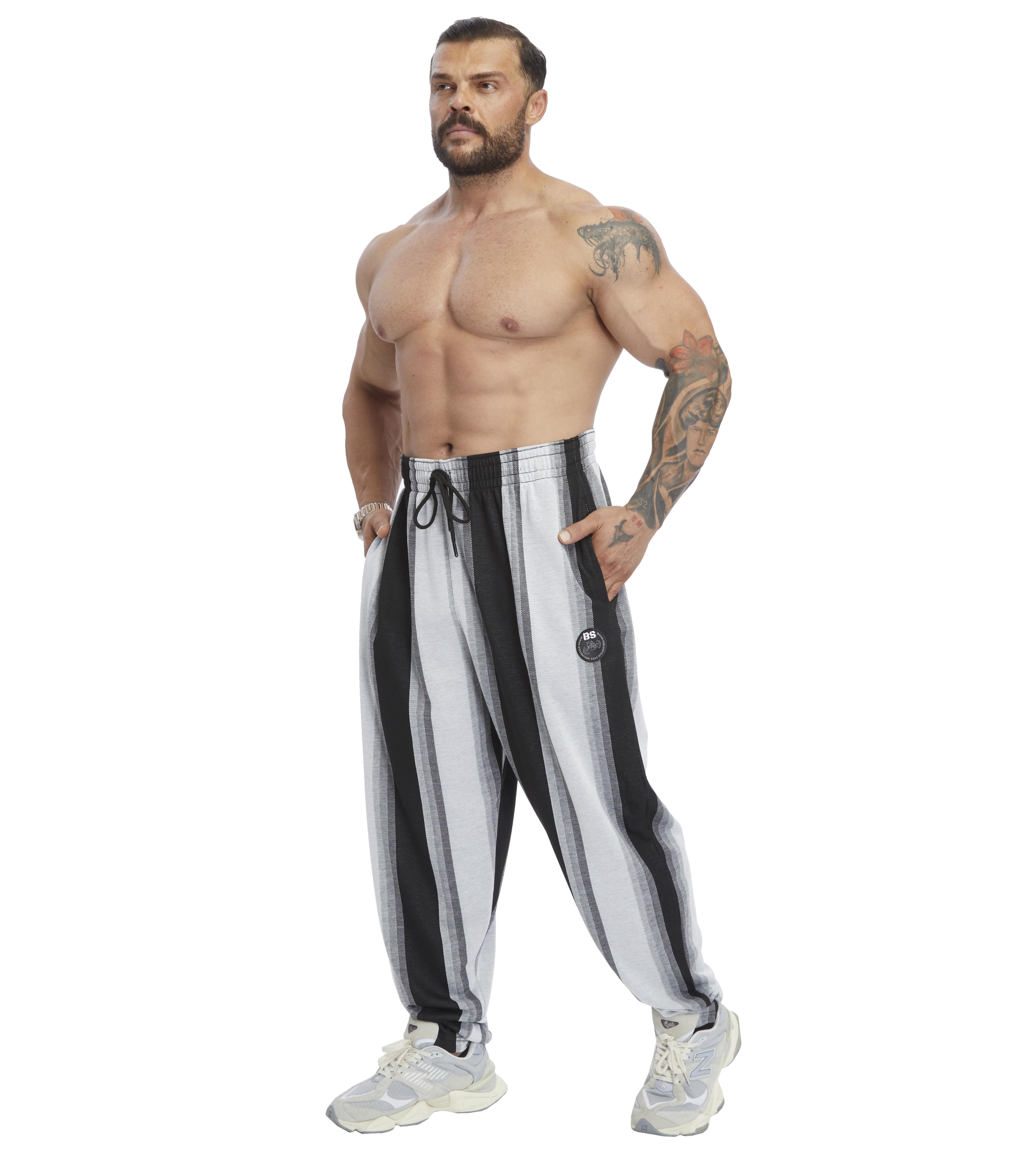 Erkek Loose Fit Çizgili Eşofman Altı BGSM PNT1404