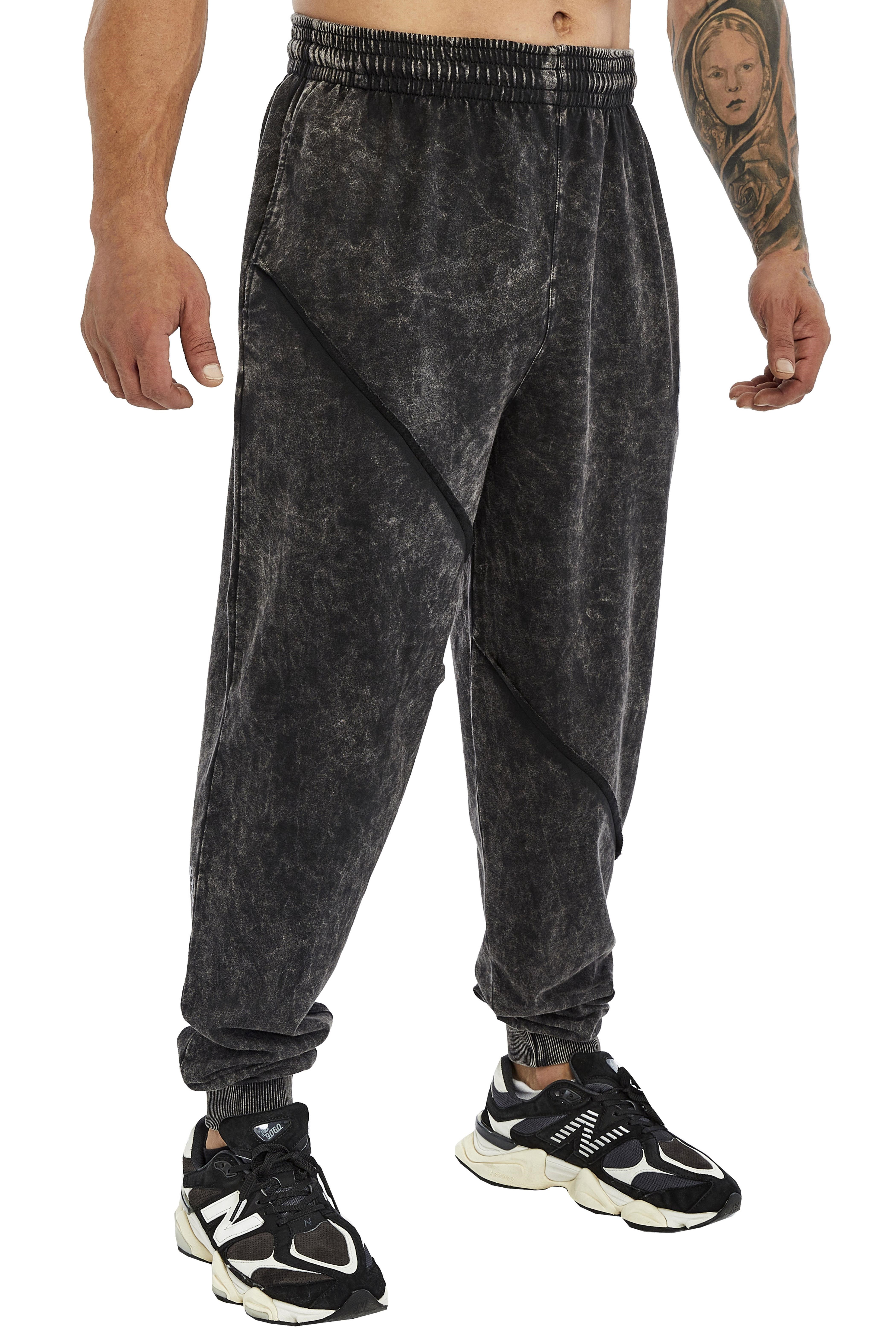 Erkek Loose Fit Eskitme Eşofman Altı BGSM PNT1417