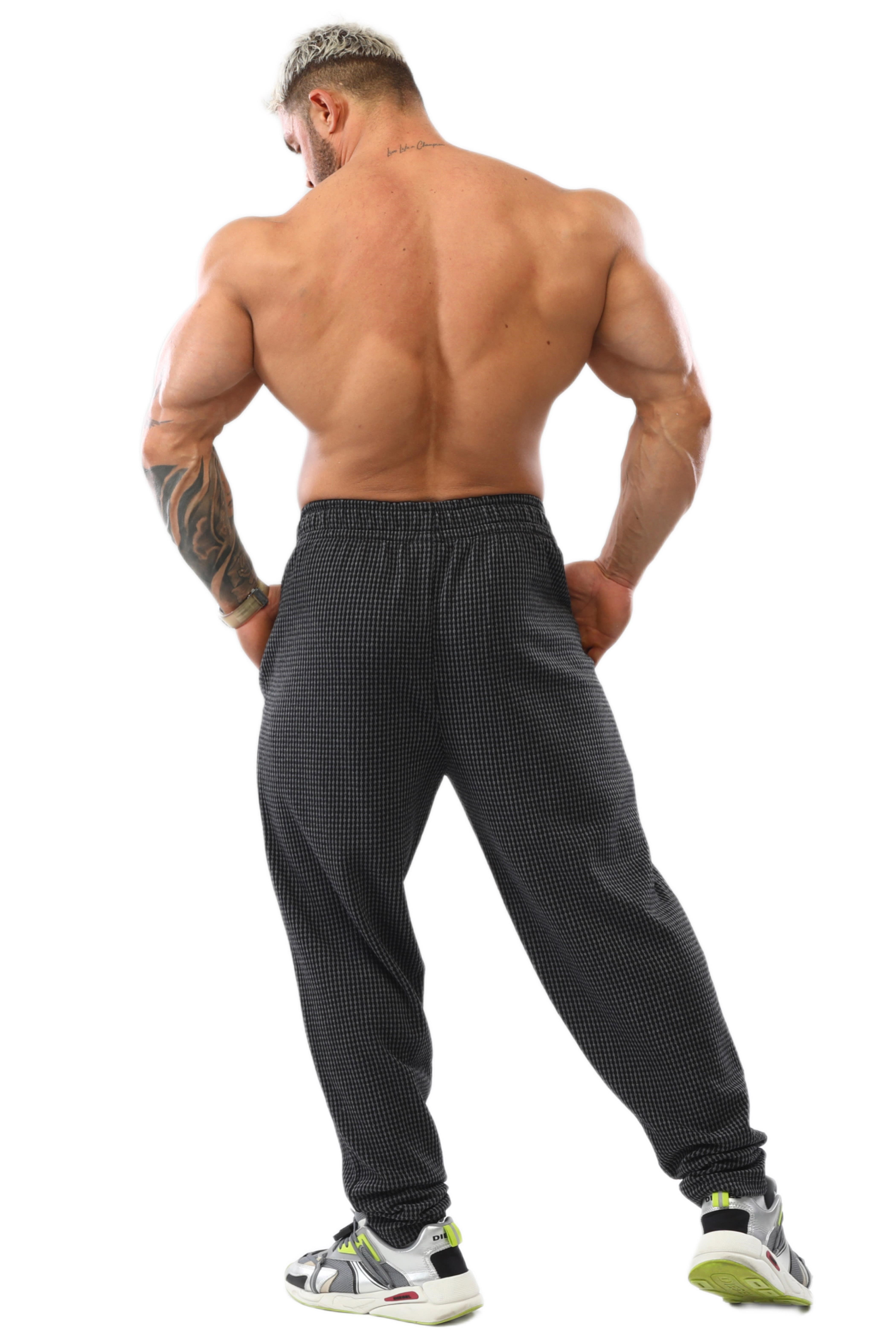 Erkek Loose Fit Eşofman Altı, Fermuarlı Cepli Kışlık Spor Pantolon BGSM PNT1352