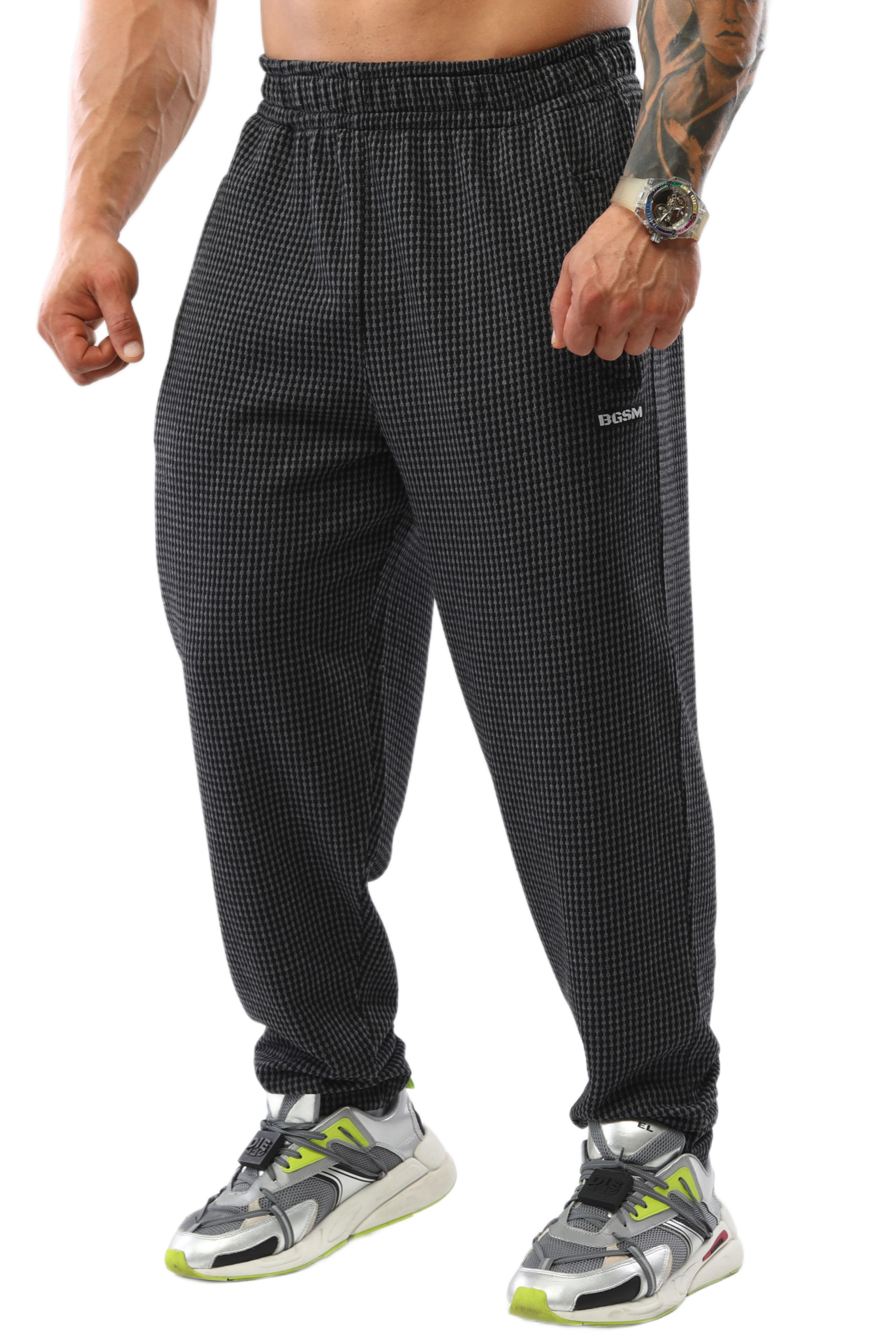 Erkek Loose Fit Eşofman Altı, Fermuarlı Cepli Kışlık Spor Pantolon BGSM PNT1352