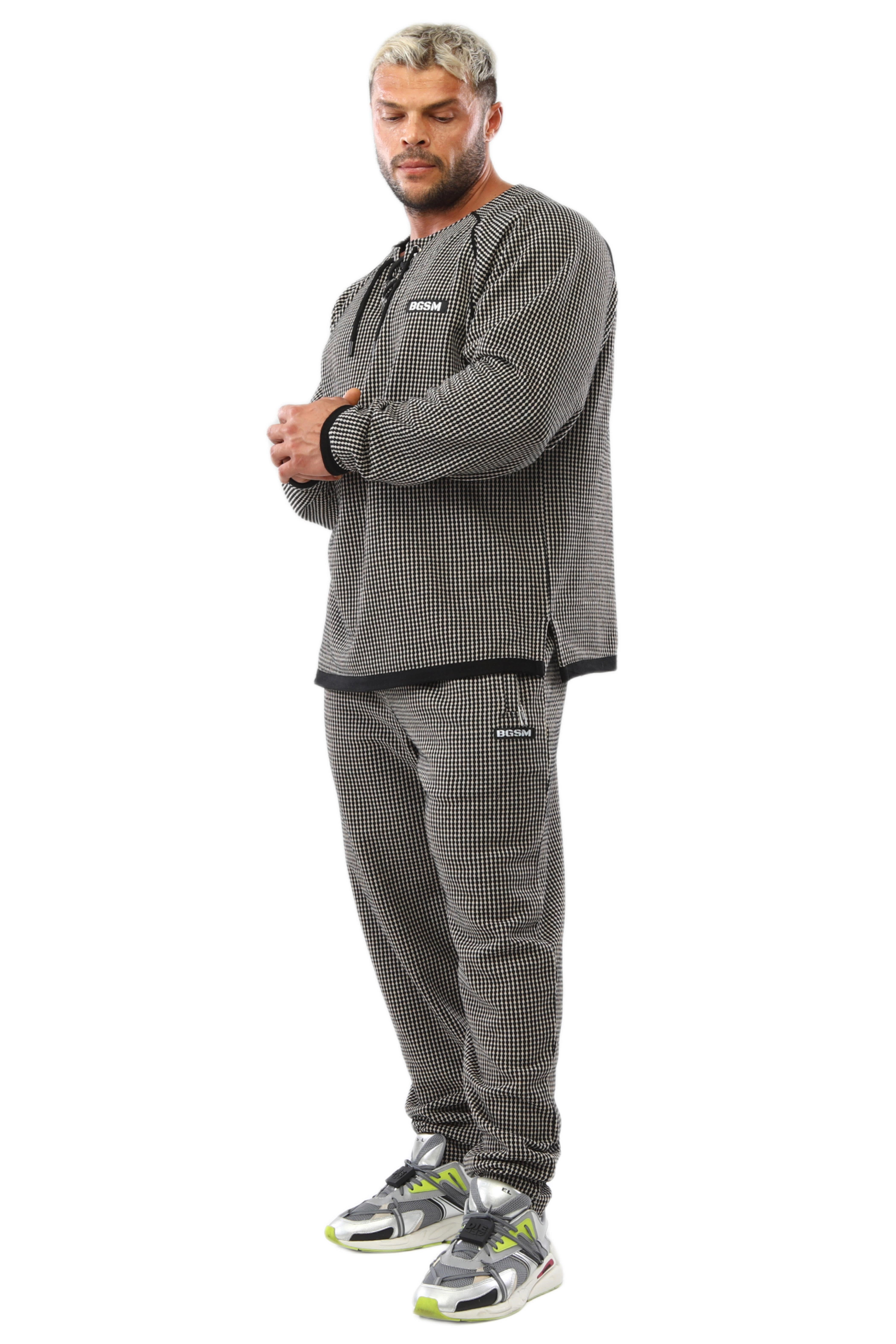 Erkek Loose Fit Eşofman Altı, Fermuarlı Cepli Kışlık Spor Pantolon BGSM PNT1352