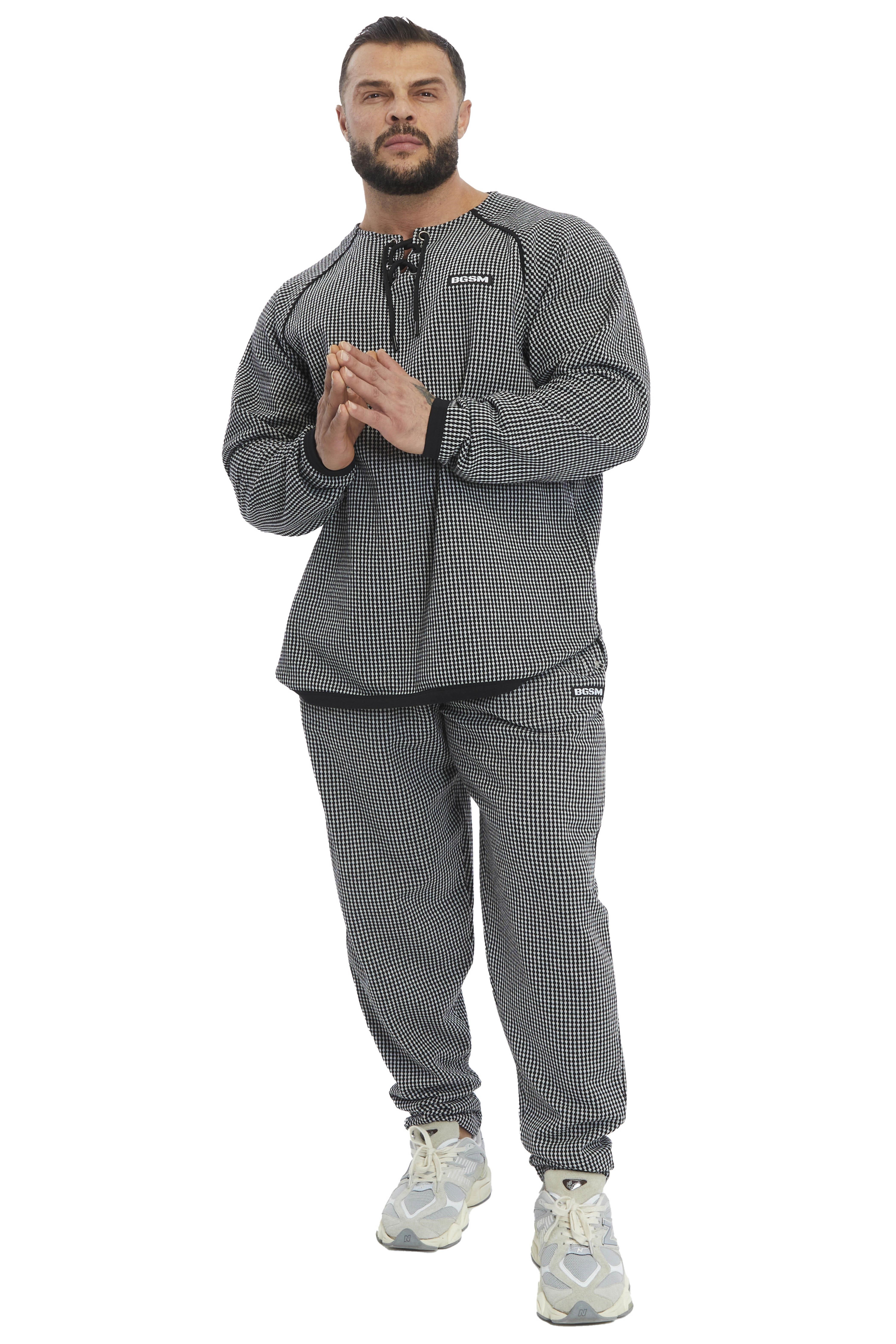 Erkek Loose Fit Eşofman Altı, Fermuarlı Cepli Kışlık Spor Pantolon BGSM PNT1352
