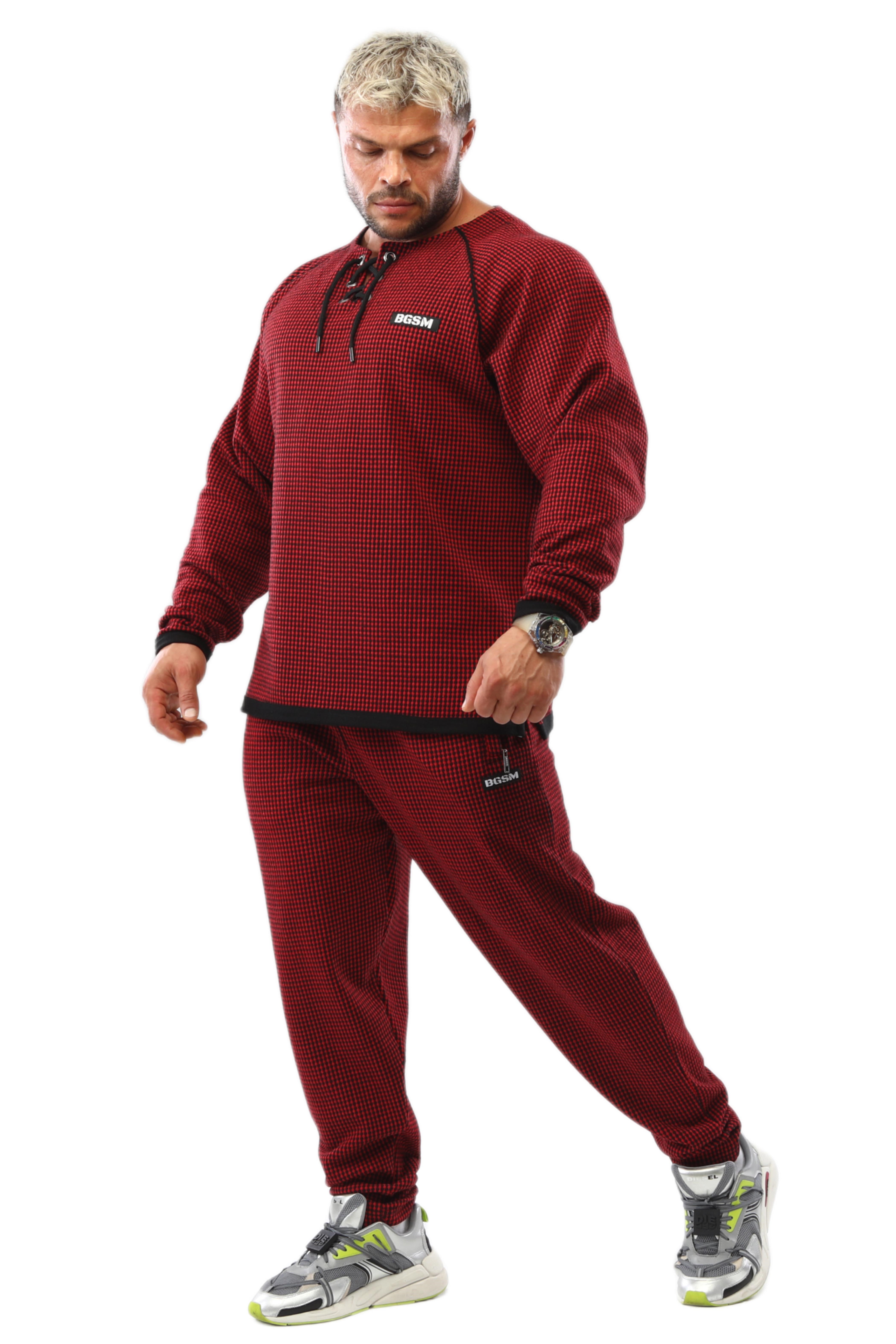Erkek Loose Fit Eşofman Altı, Fermuarlı Cepli Kışlık Spor Pantolon BGSM PNT1352