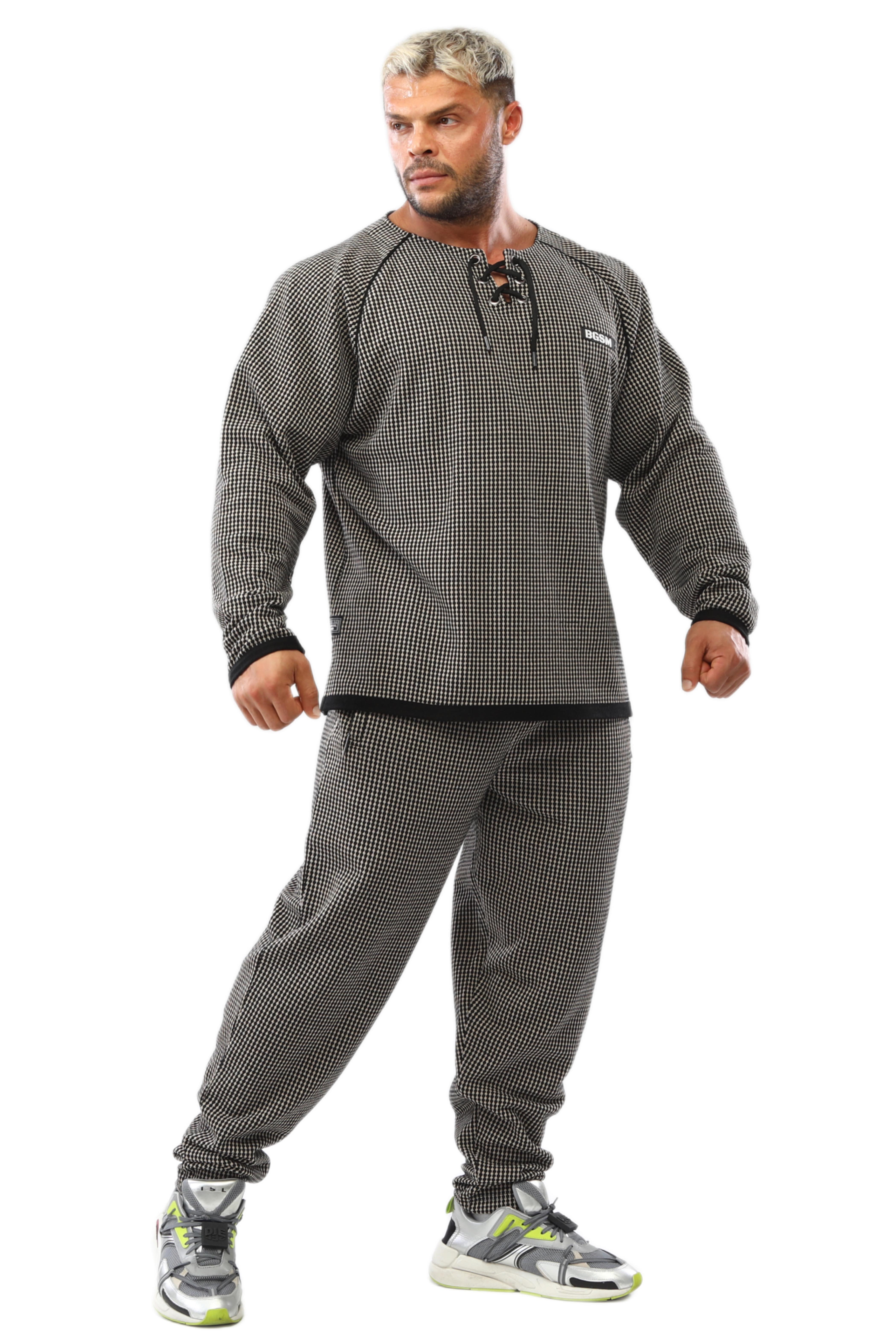 Erkek Loose Fit Eşofman Altı, Fermuarlı Cepli Kışlık Spor Pantolon BGSM PNT1352