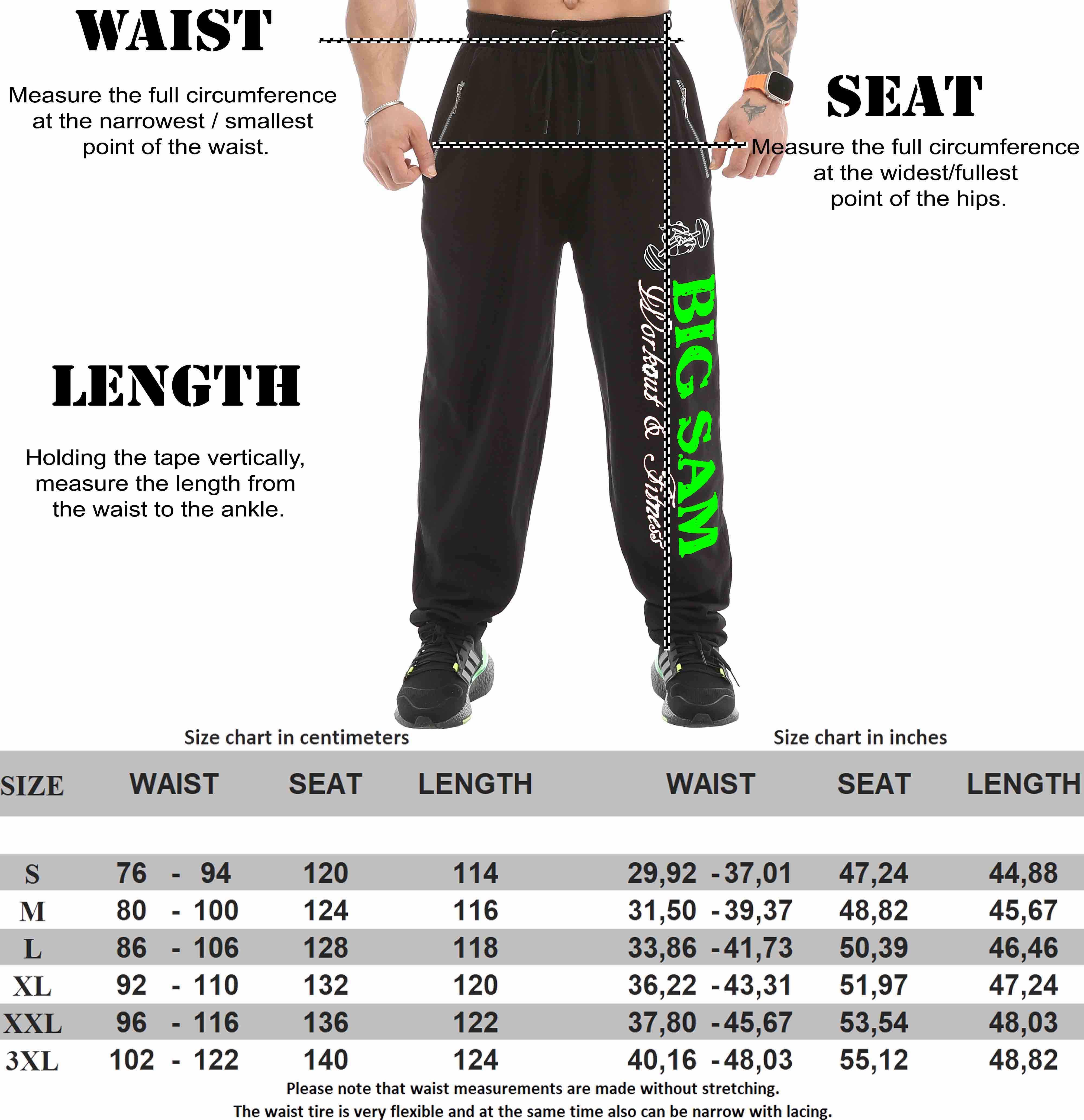 Erkek Loose Fit Eşofman Altı Gym Antrenman Pantolonu Big Sam 1091