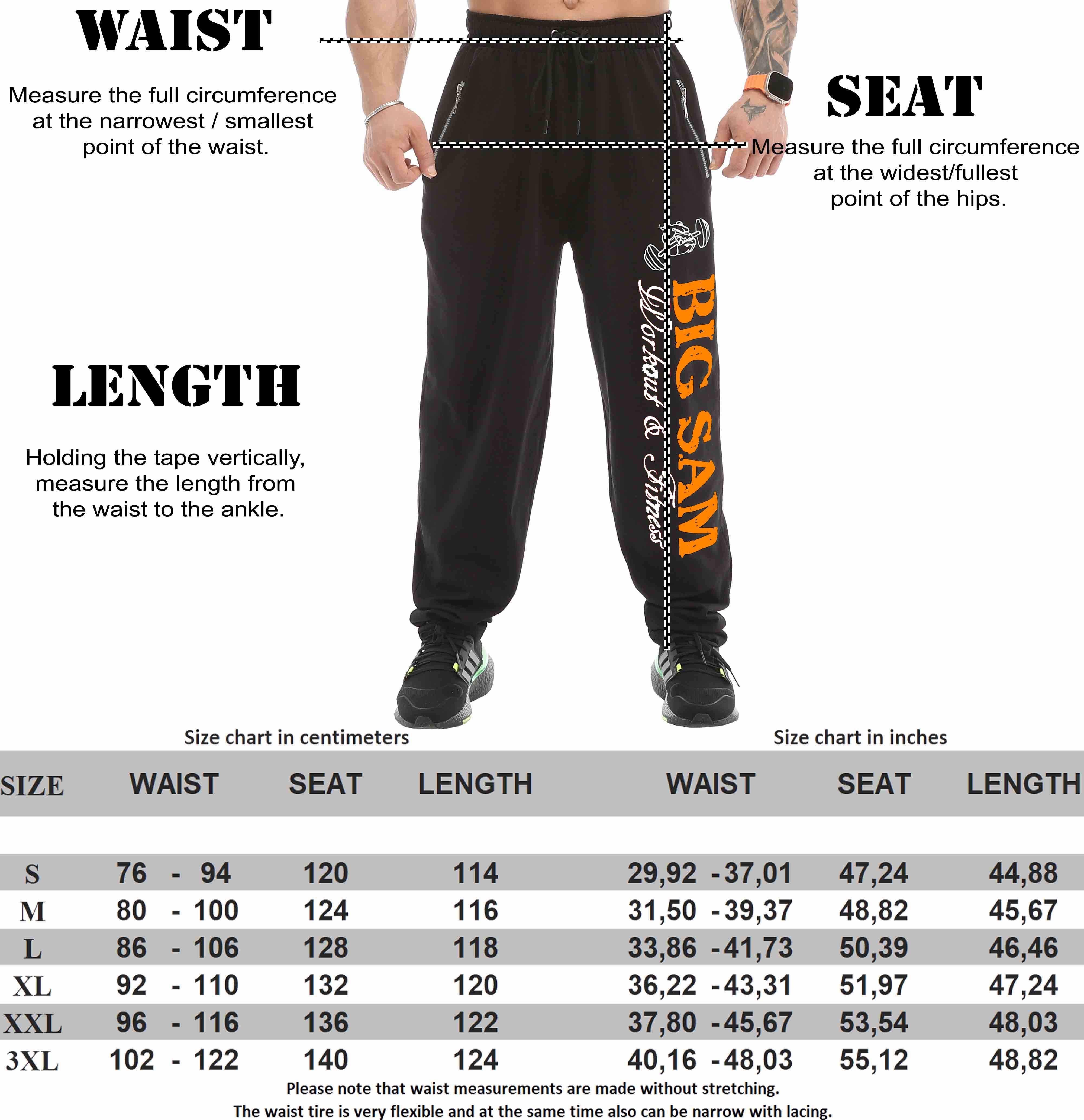 Erkek Loose Fit Eşofman Altı Gym Antrenman Pantolonu Big Sam 1096
