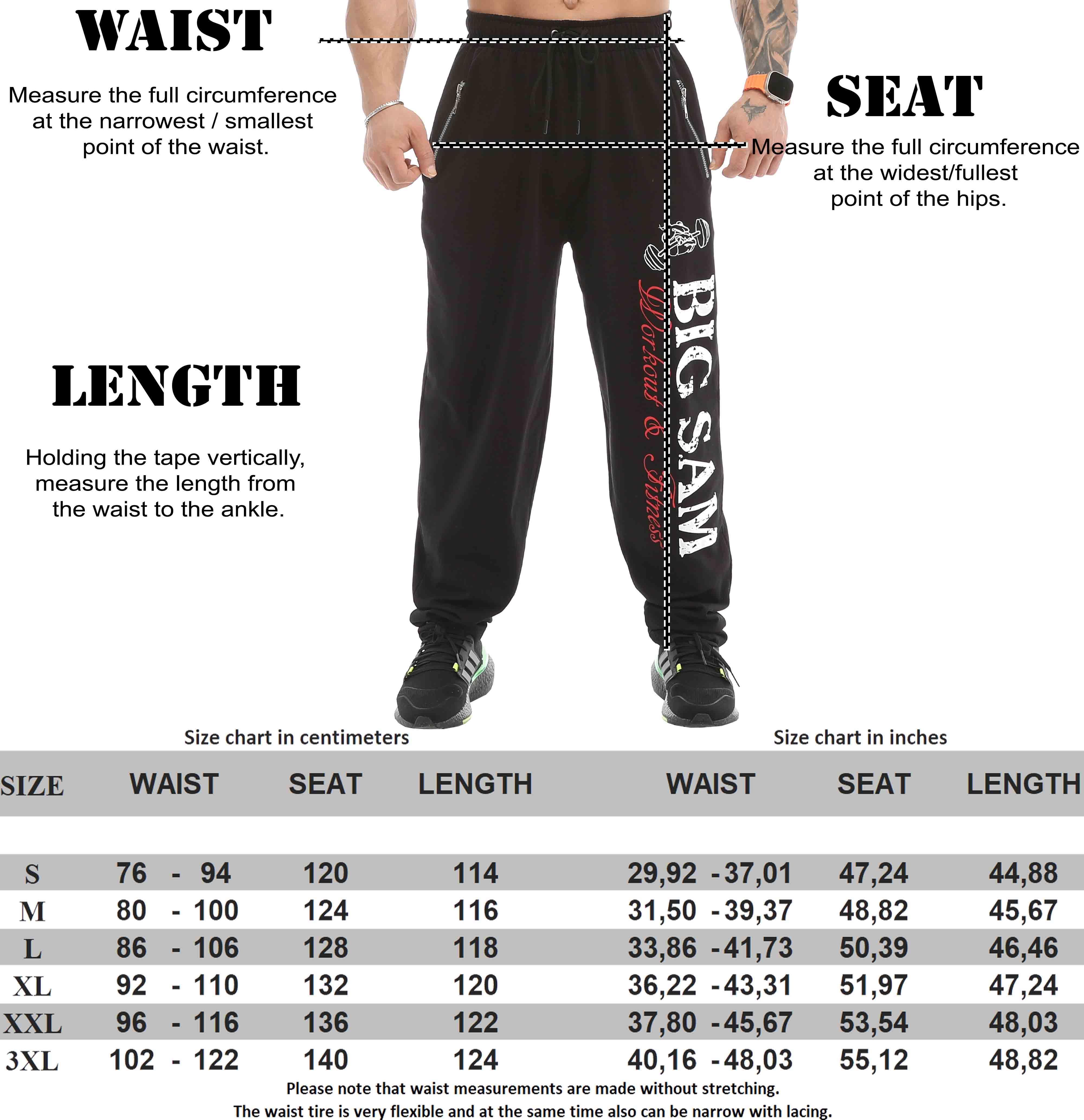 Erkek Loose Fit Eşofman Altı Gym Egzersiz Pantolonu Big Sam 1095