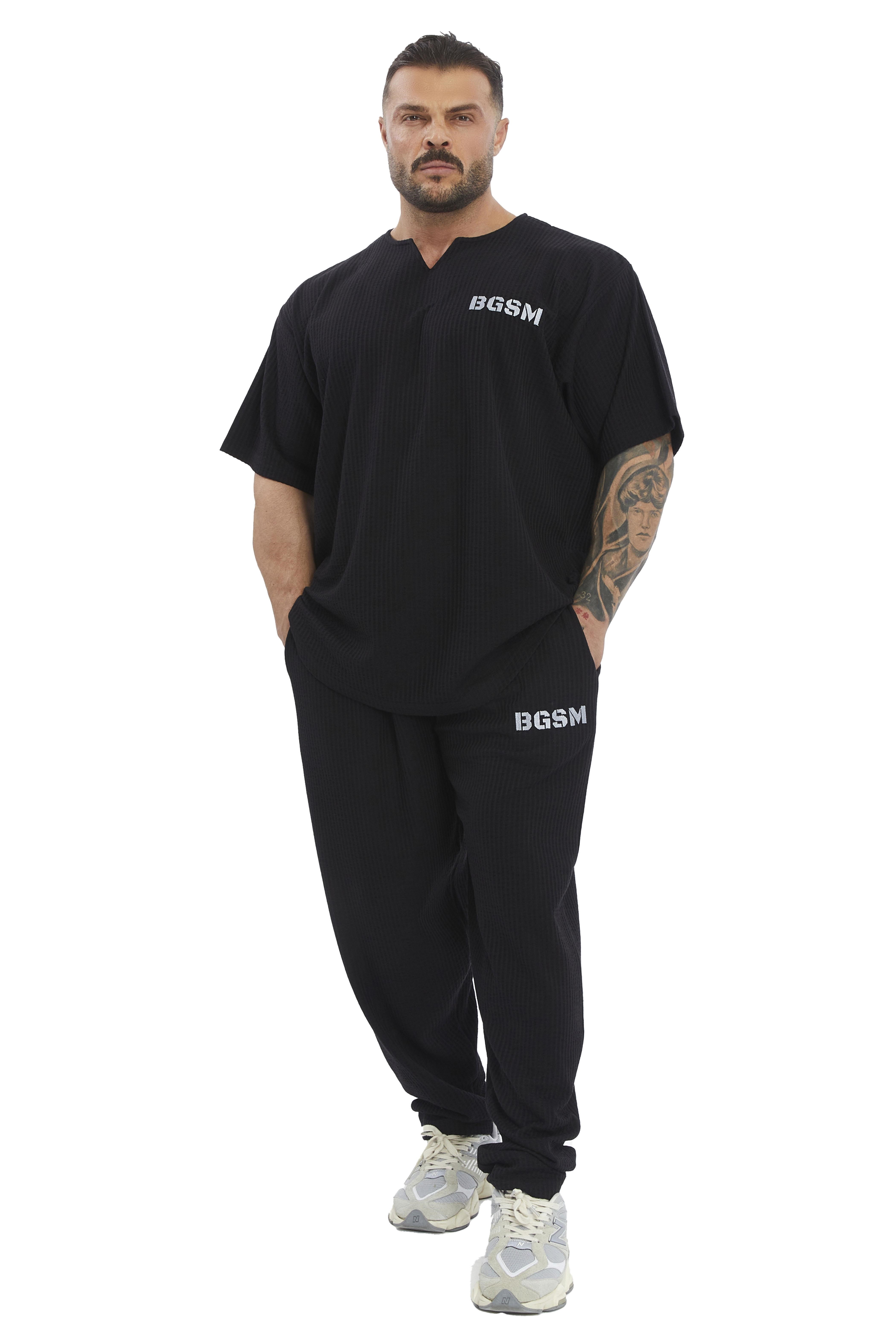 Erkek Loose Fit Eşofman Altı Nakışlı Spor Pantolon BGSM PNT1415