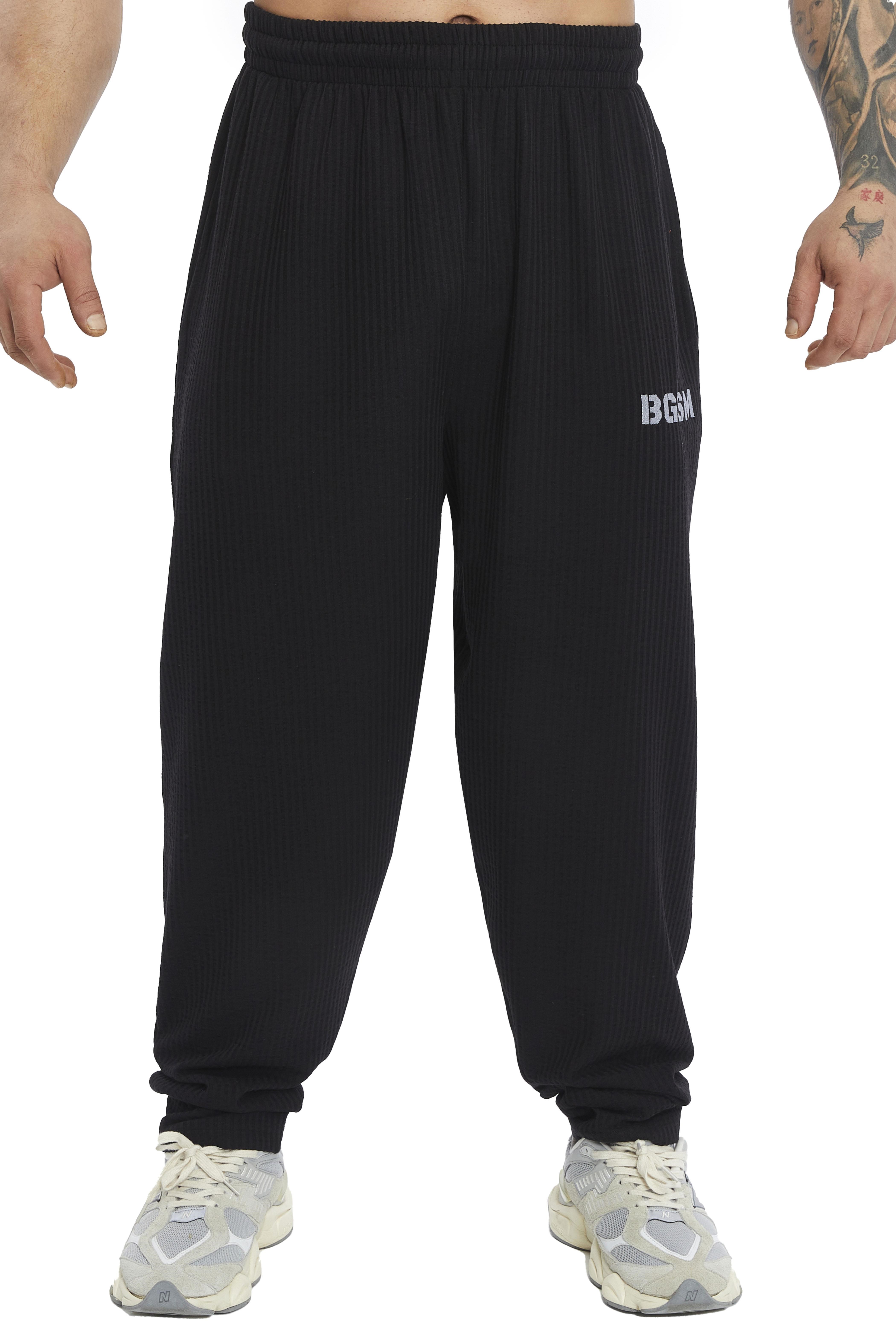 Erkek Loose Fit Eşofman Altı Nakışlı Spor Pantolon BGSM PNT1415
