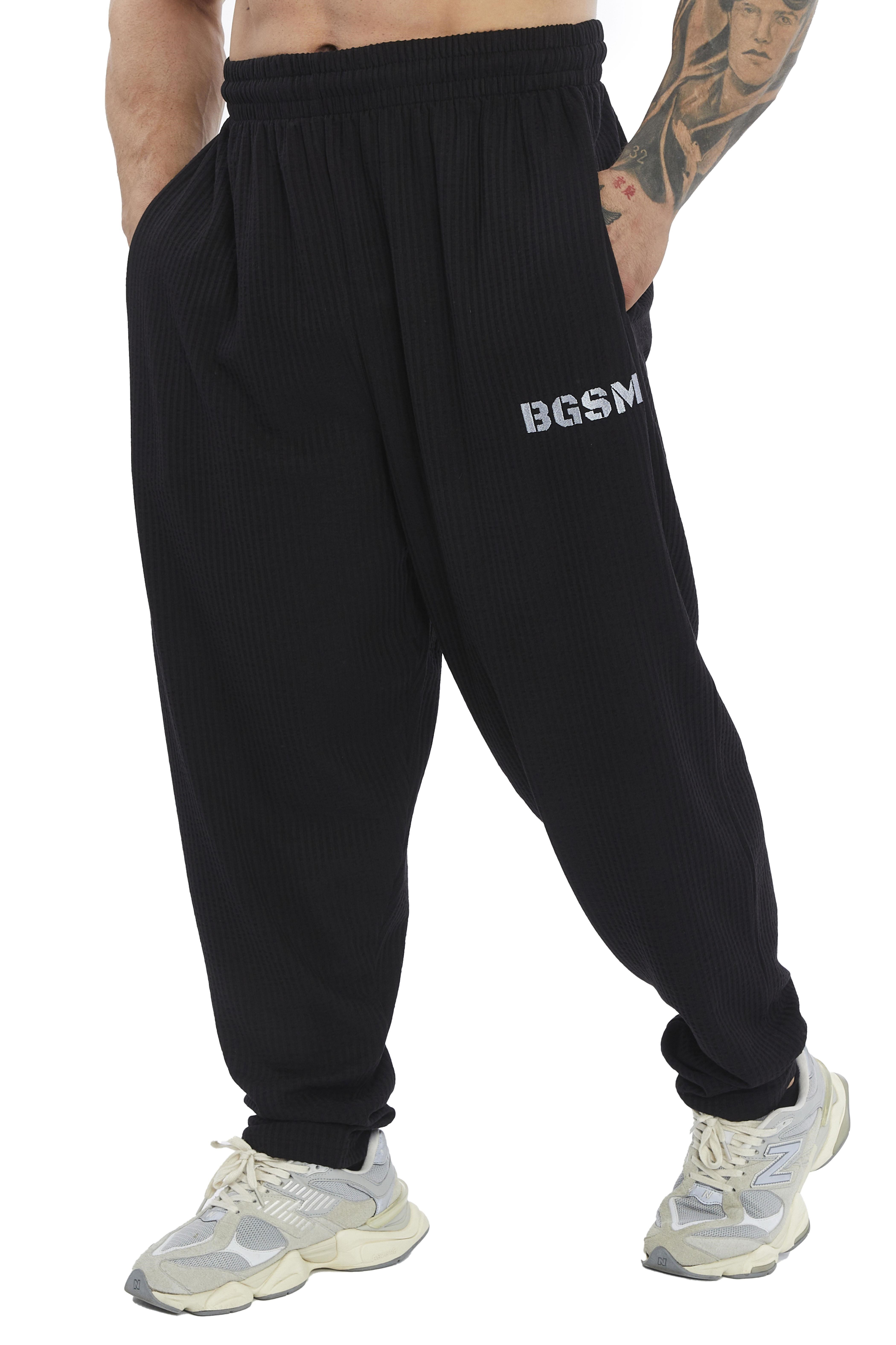 Erkek Loose Fit Eşofman Altı Nakışlı Spor Pantolon BGSM PNT1415