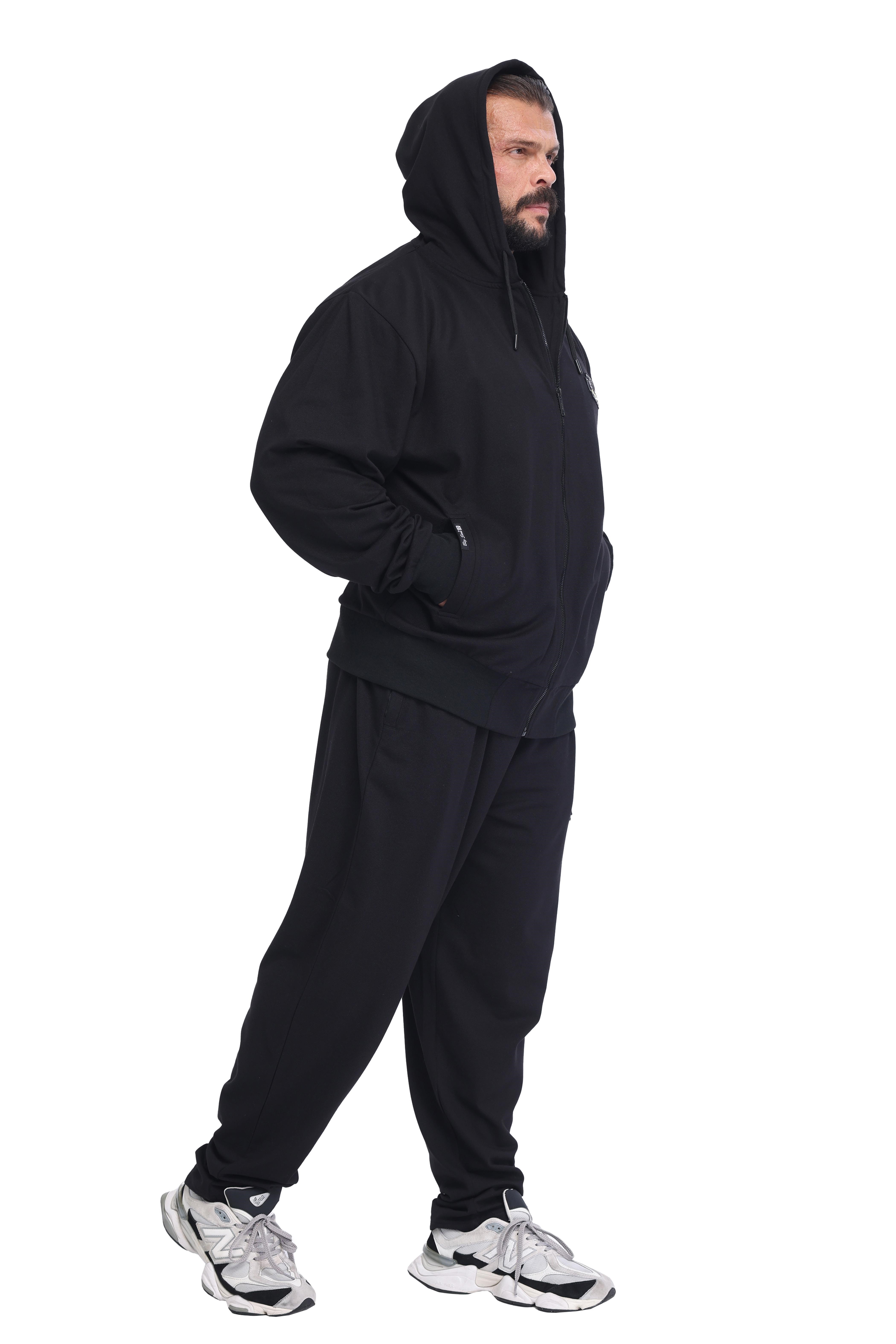 Erkek Loose Fit Fermuarlı Cepli Yazlık Eşofman Altı Big Sam PNT1420