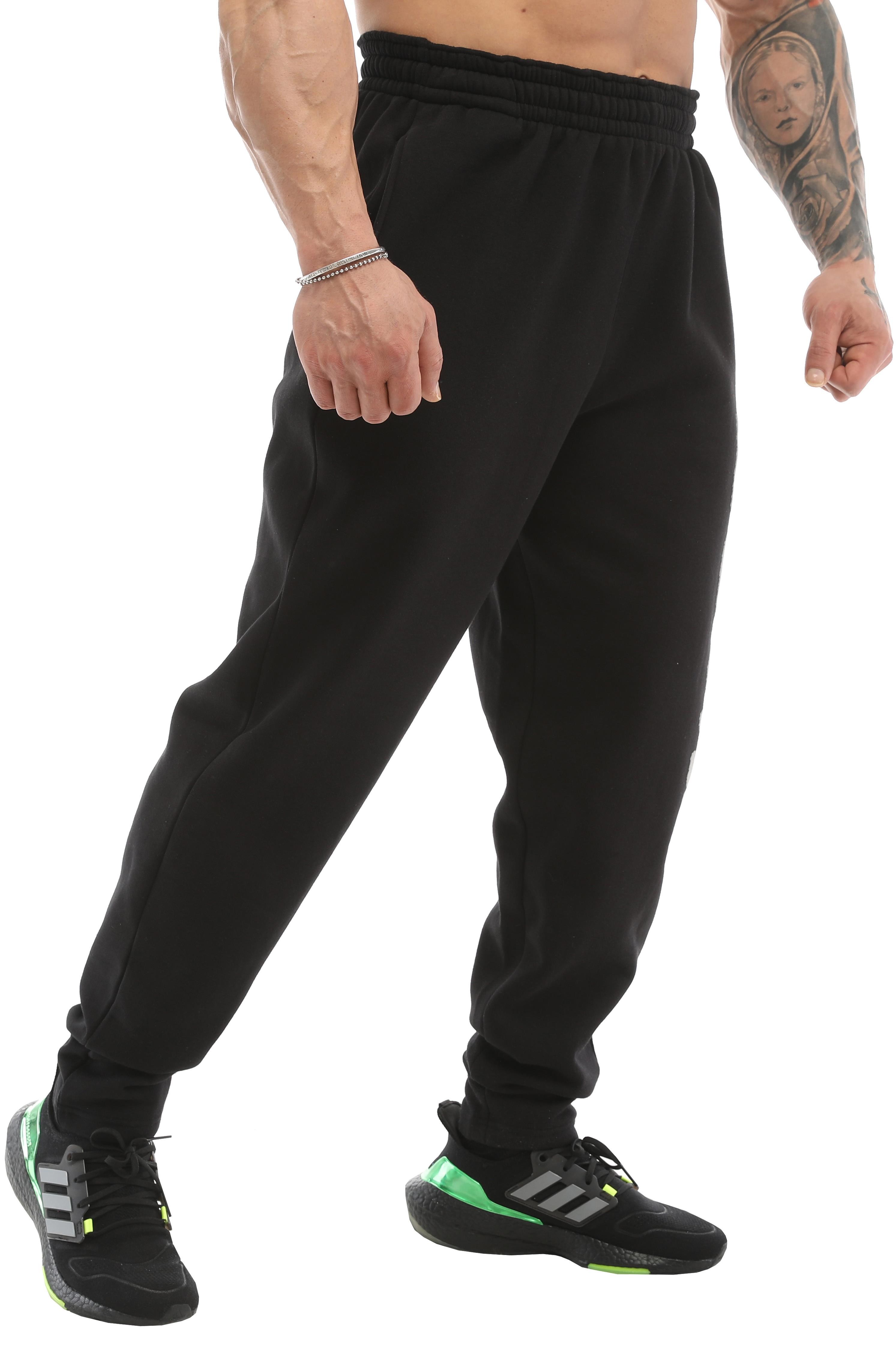 Erkek Loose Fit Muz Kesim Şardonlu Kışlık Eşofman Altı BGSM PNT1362