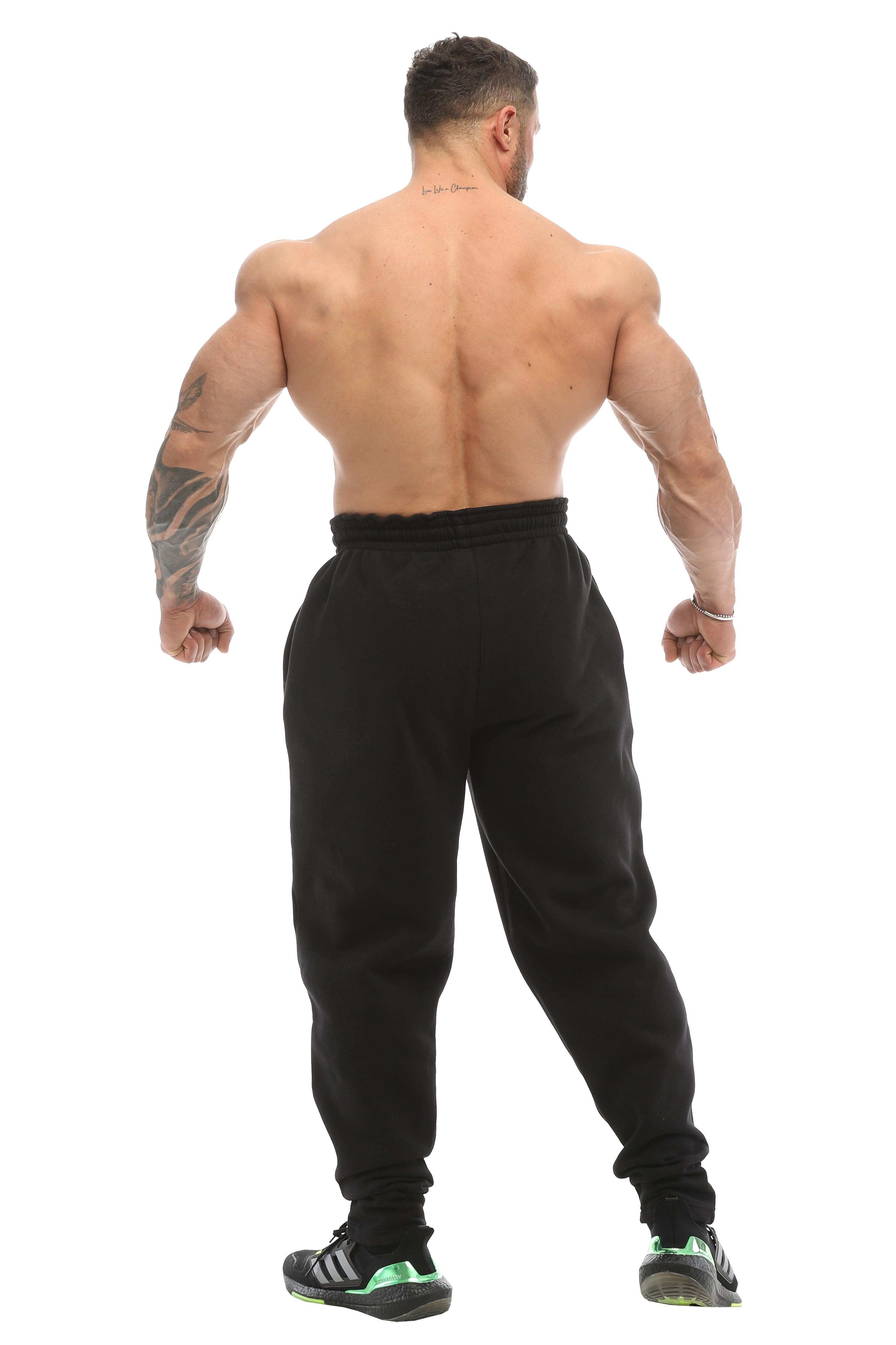 Erkek Loose Fit Muz Kesim Şardonlu Kışlık Eşofman Altı BGSM PNT1362