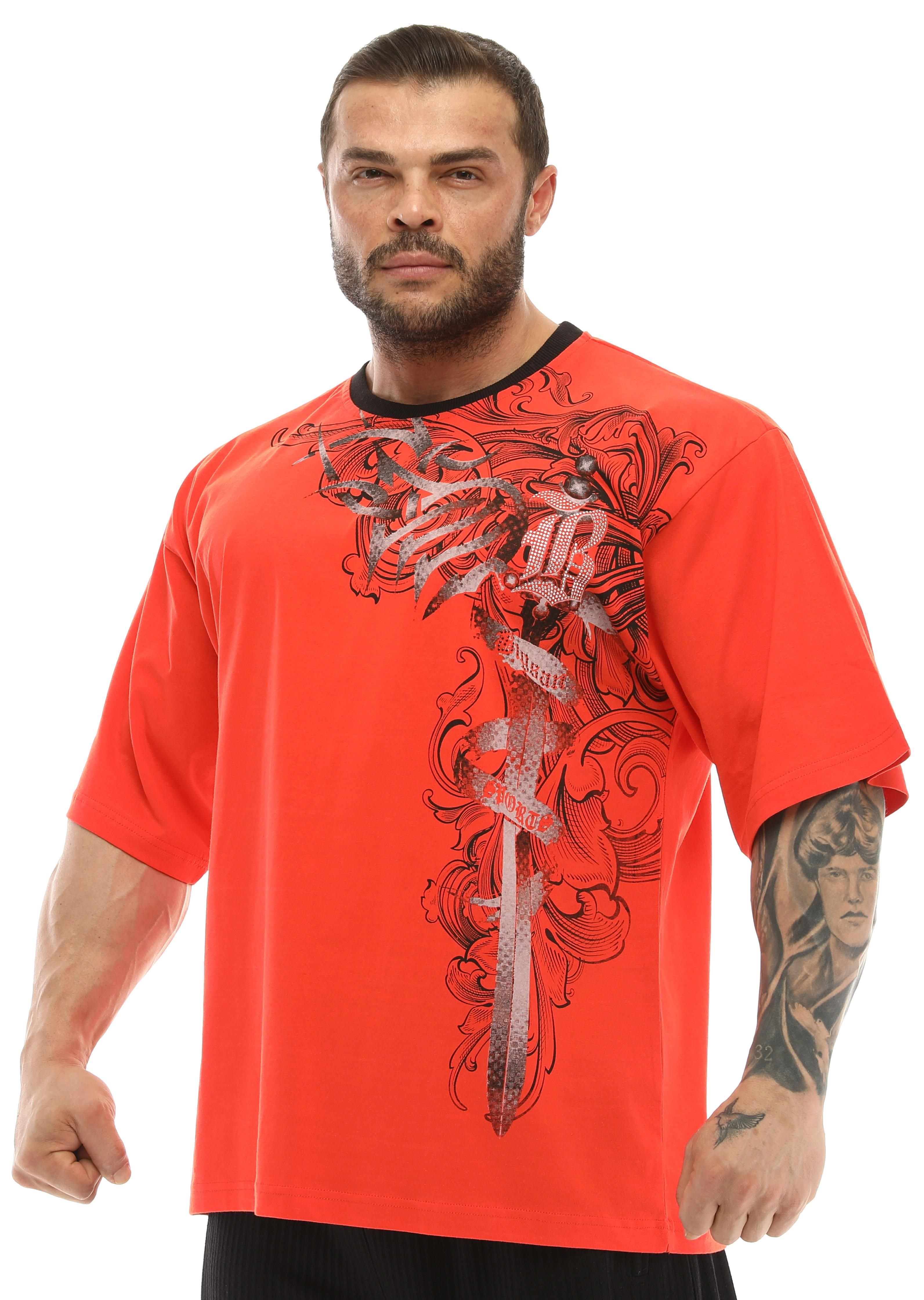 Erkek Oversize %100 Pamuk Spor Tişört Big Sam 2601