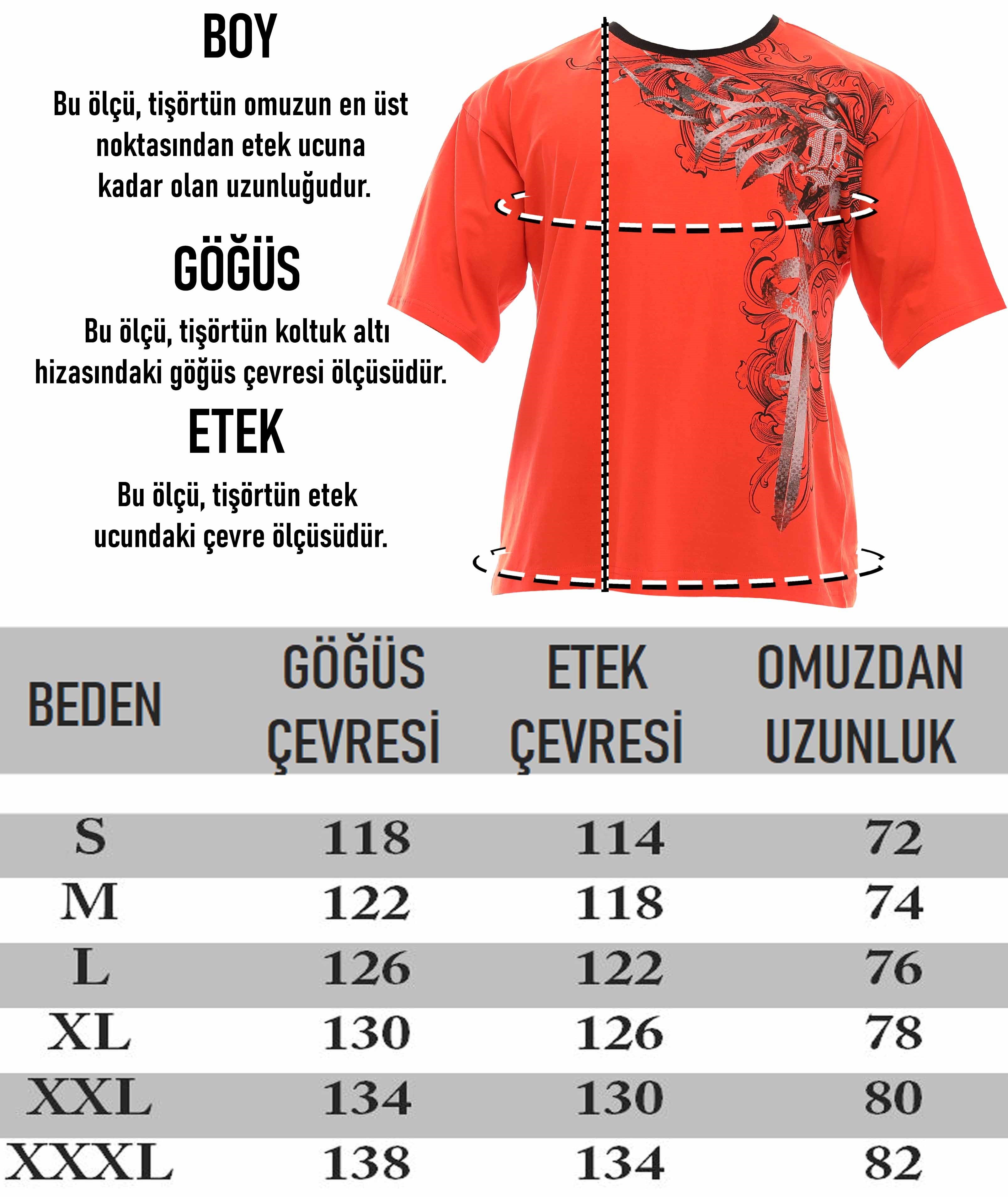 Erkek Oversize %100 Pamuk Spor Tişört Big Sam 2601