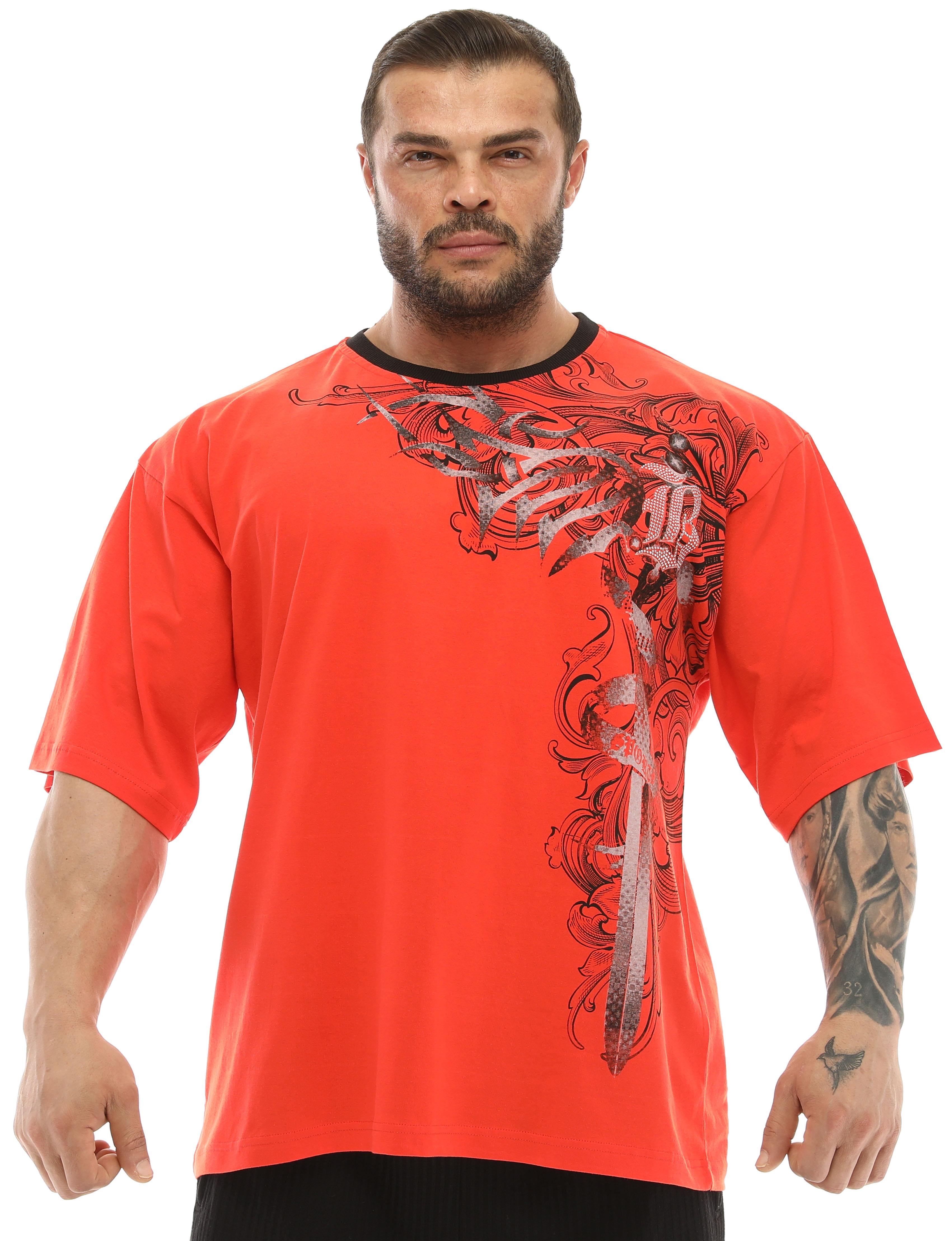 Erkek Oversize %100 Pamuk Spor Tişört Big Sam 2601