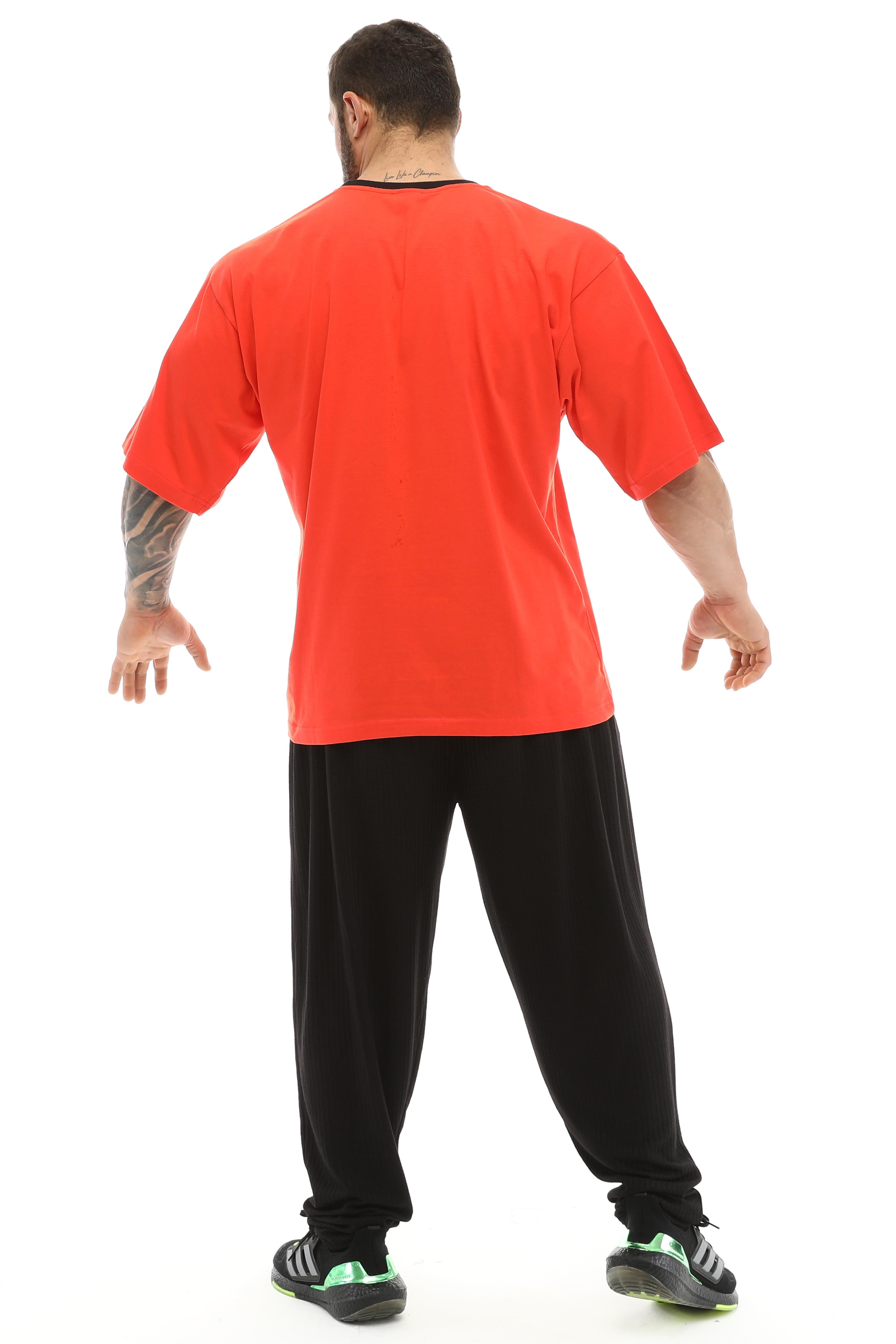 Erkek Oversize %100 Pamuk Spor Tişört Big Sam 2601