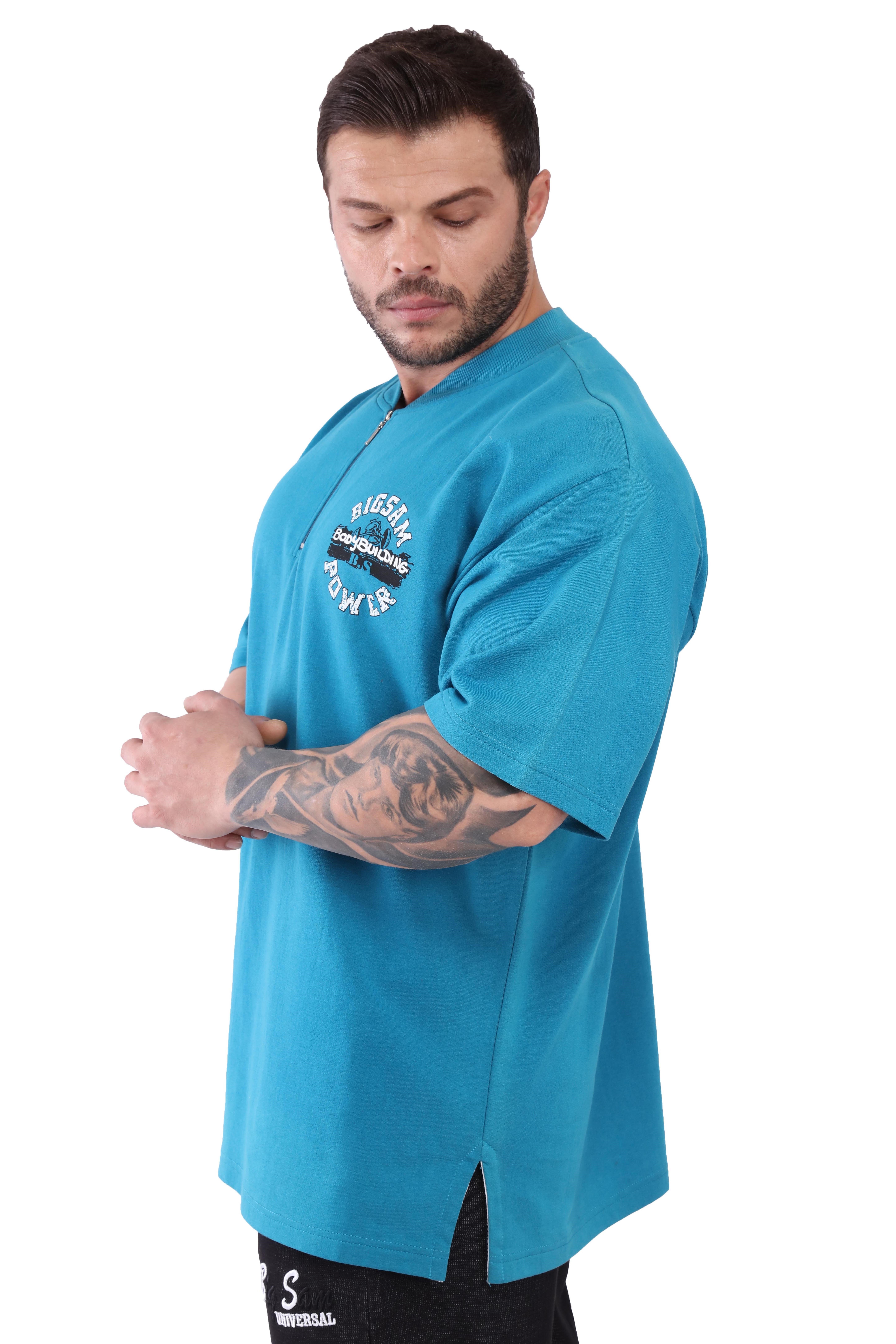 Erkek Oversize %100 Pamuk Spor ve Gündelik Tişört Big Sam 3120