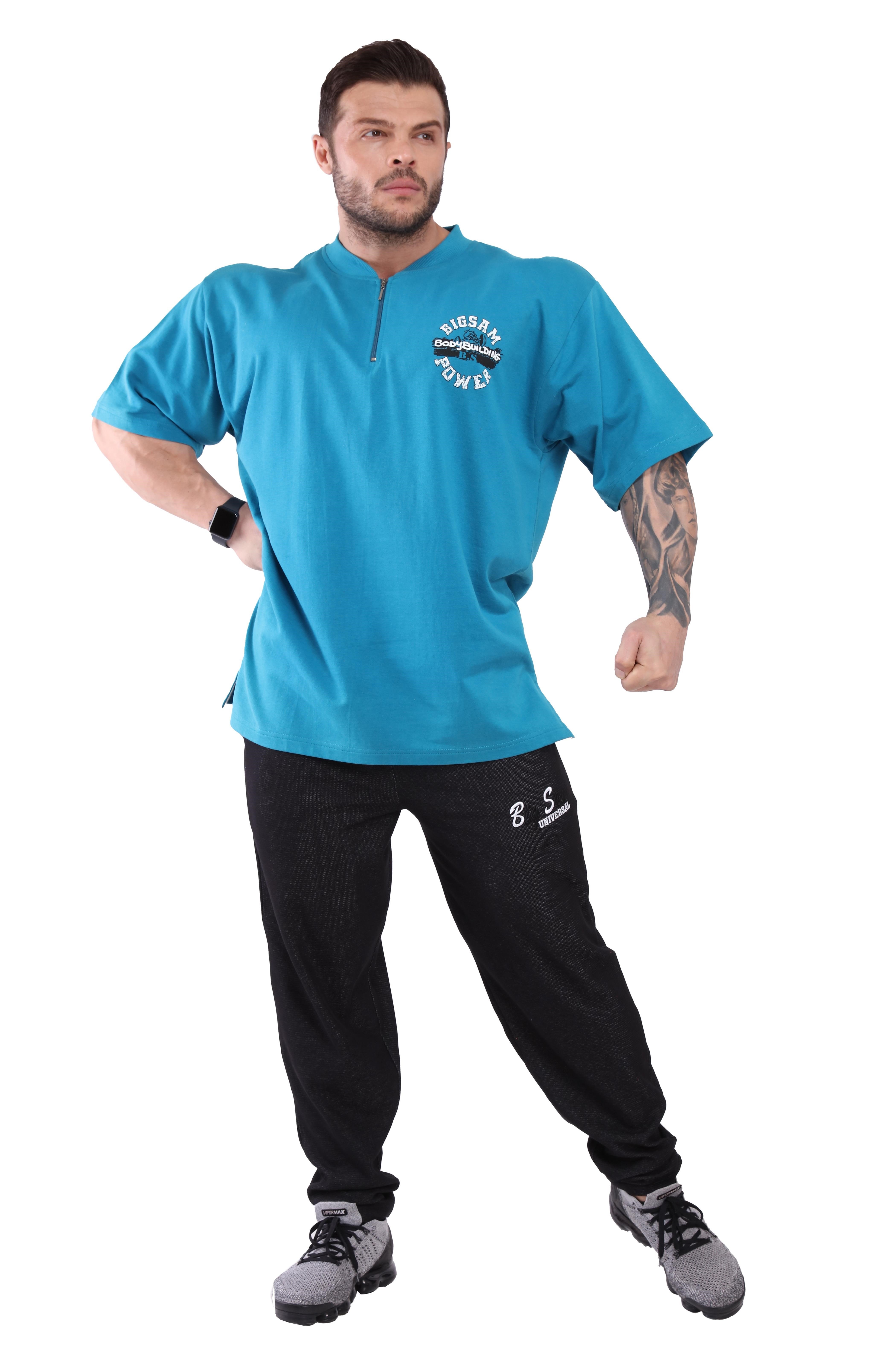 Erkek Oversize %100 Pamuk Spor ve Gündelik Tişört Big Sam 3120