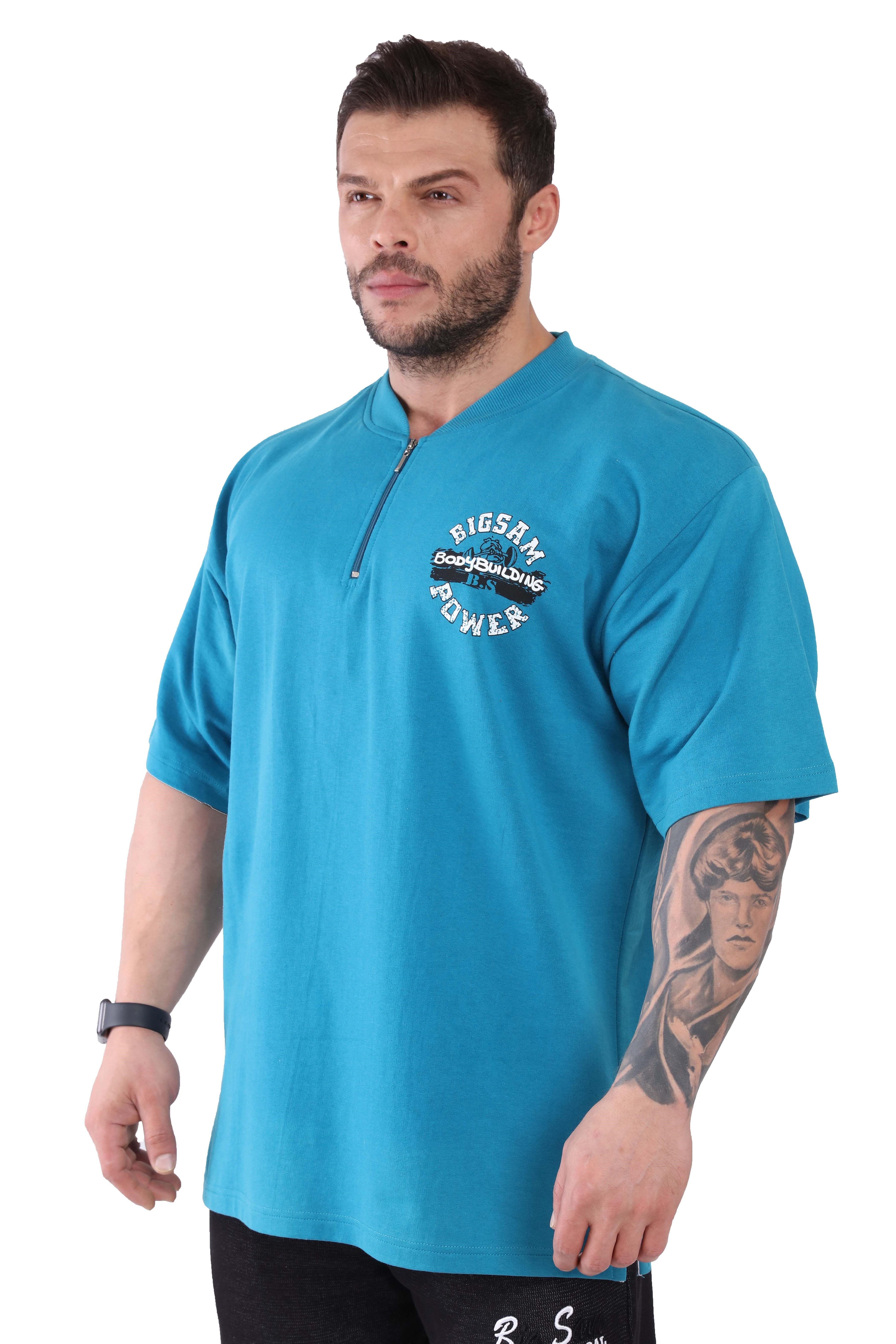 Erkek Oversize %100 Pamuk Spor ve Gündelik Tişört Big Sam 3120