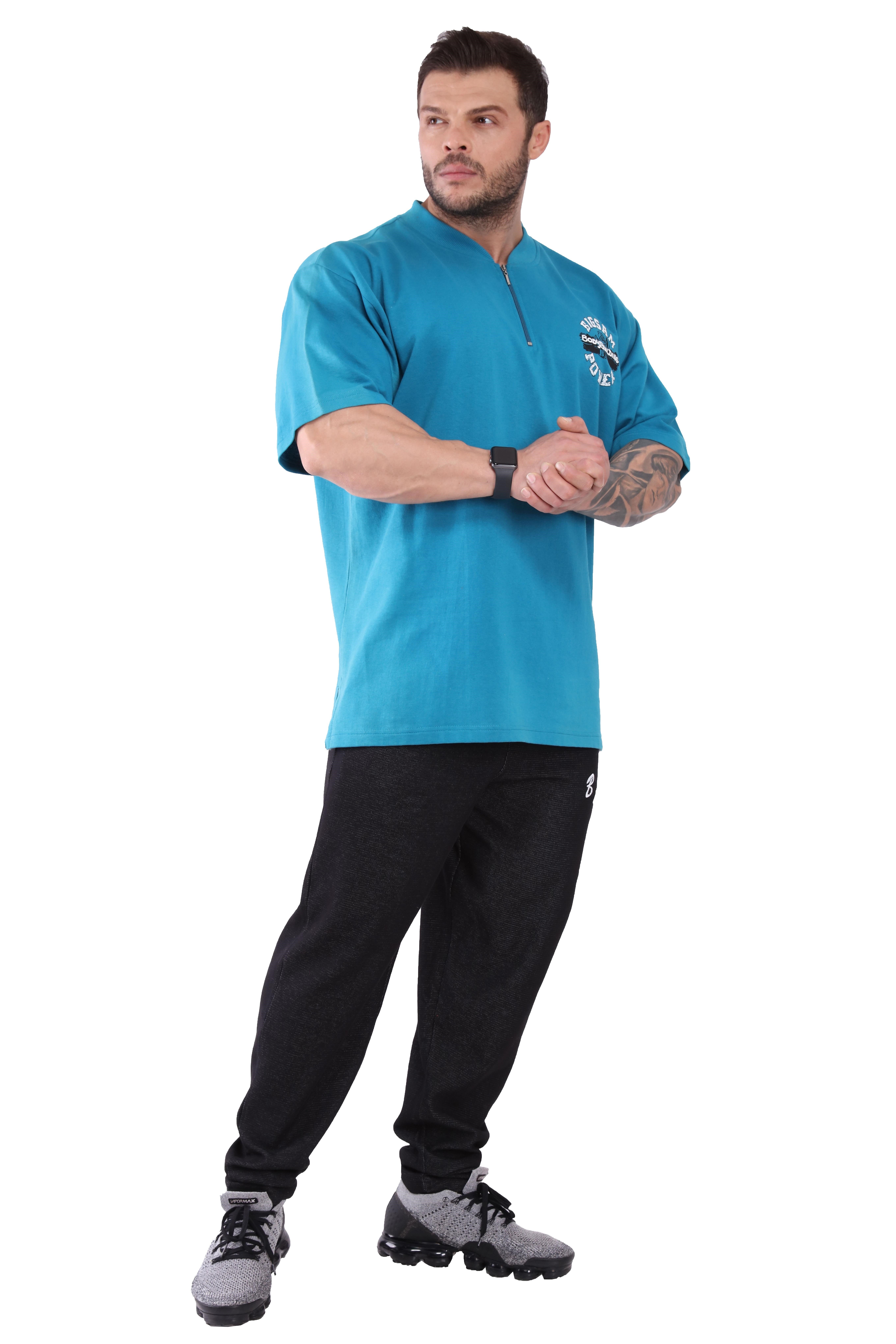 Erkek Oversize %100 Pamuk Spor ve Gündelik Tişört Big Sam 3120