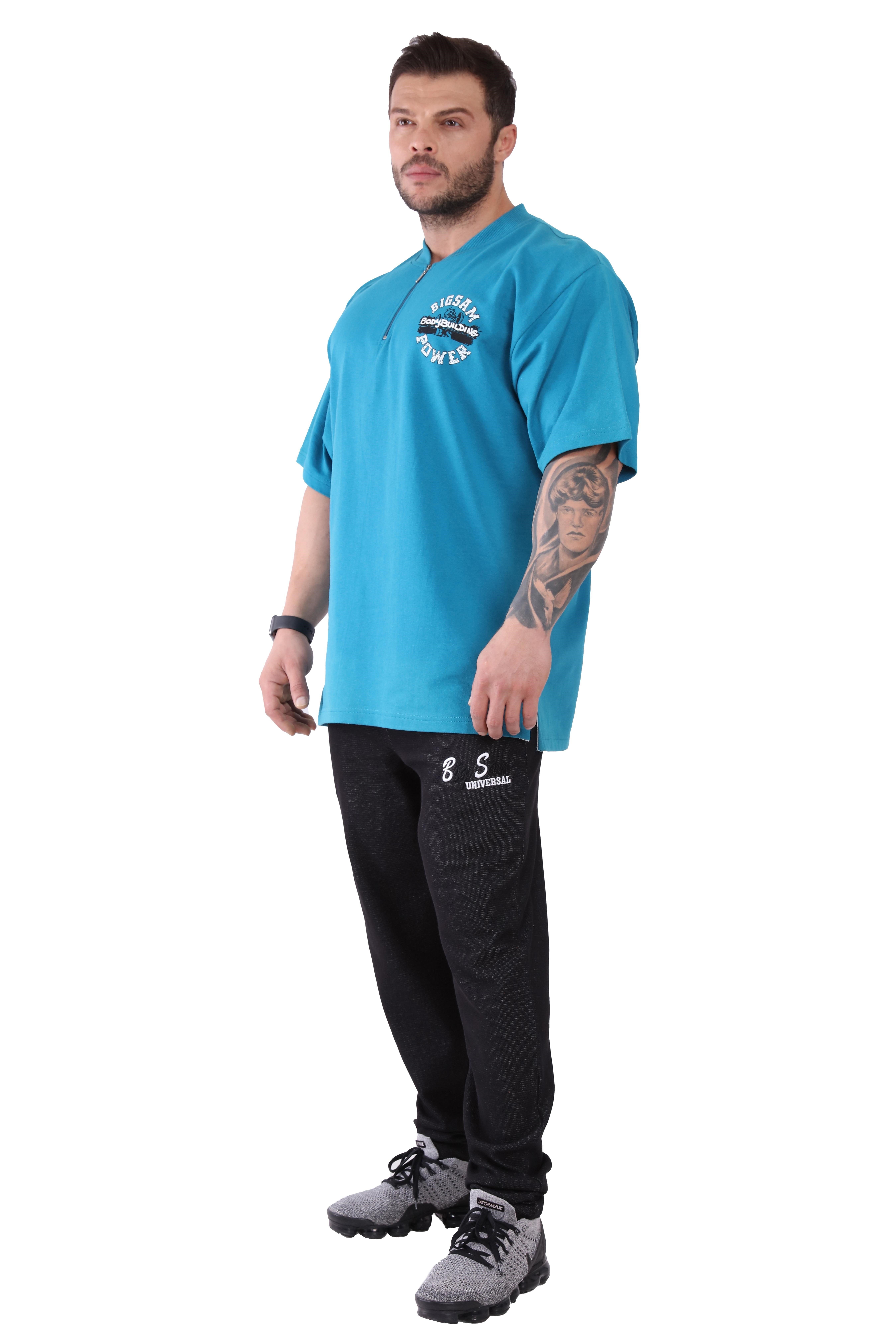 Erkek Oversize %100 Pamuk Spor ve Gündelik Tişört Big Sam 3120