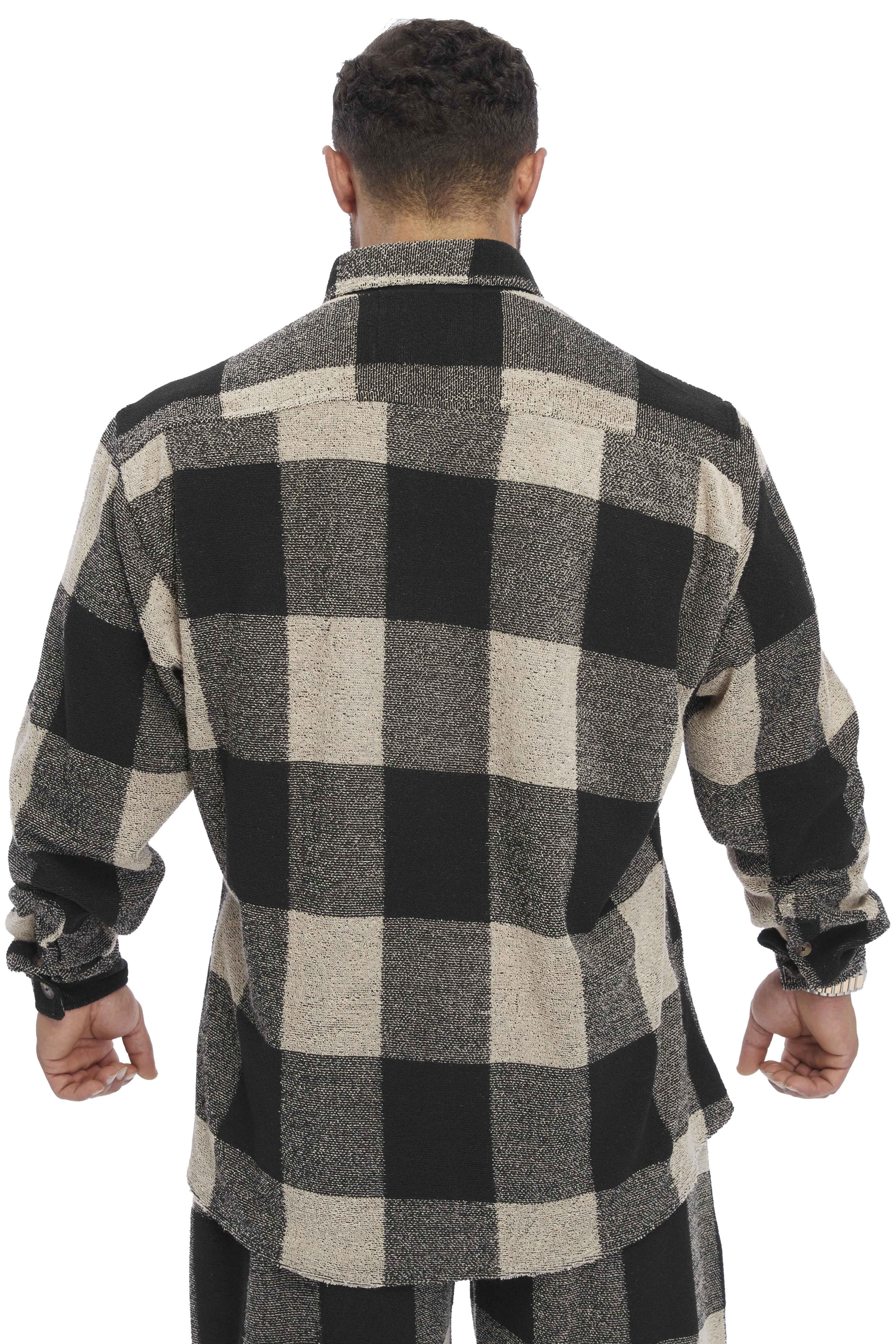 Erkek Oversize Havlu Gömlek, Kışlık Oduncu Gömleği BGSM 5058
