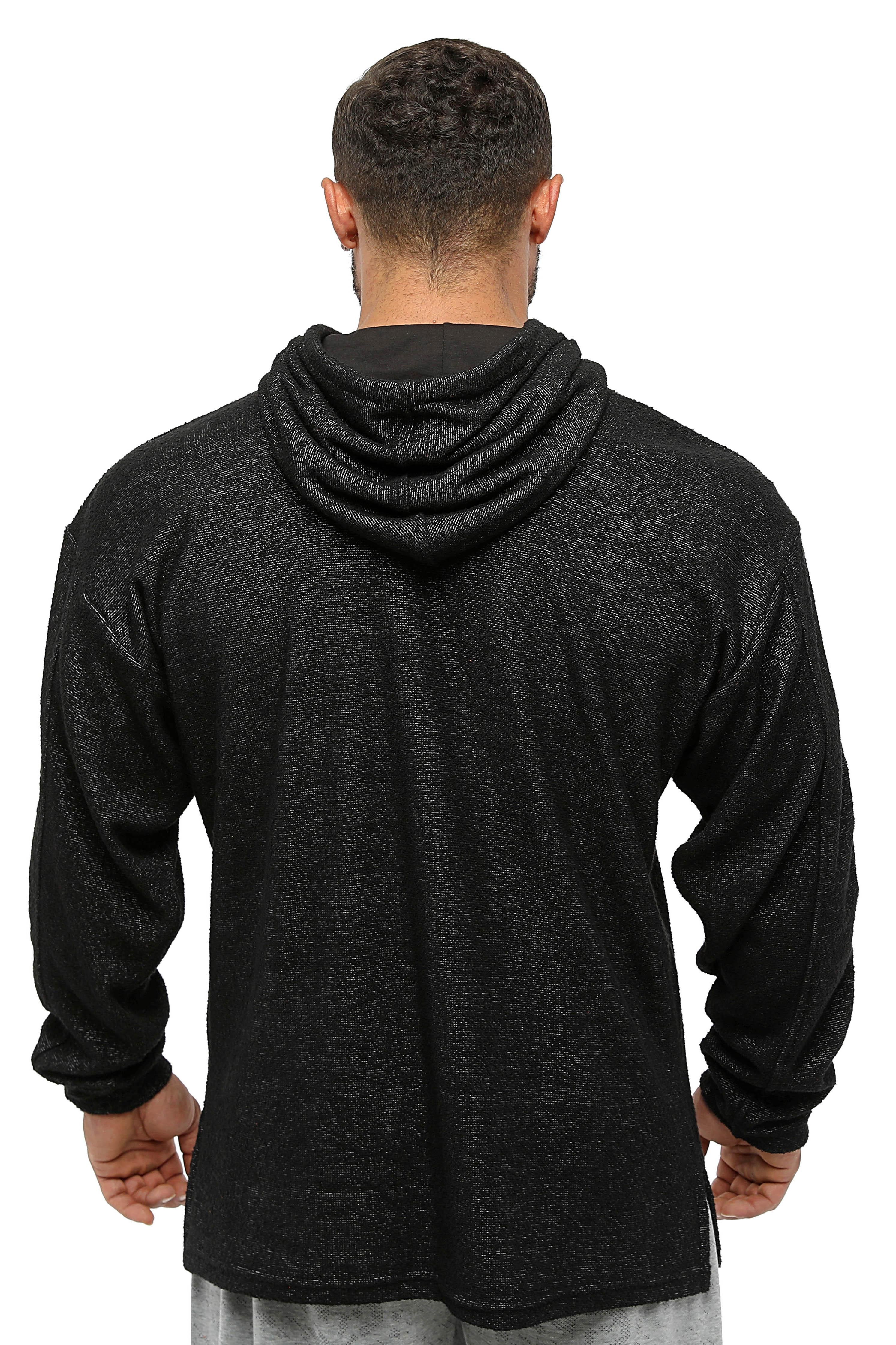 Erkek Oversize Havlu Kapüşonlu Ön Cepli Sweatshirt Big Sam 4719