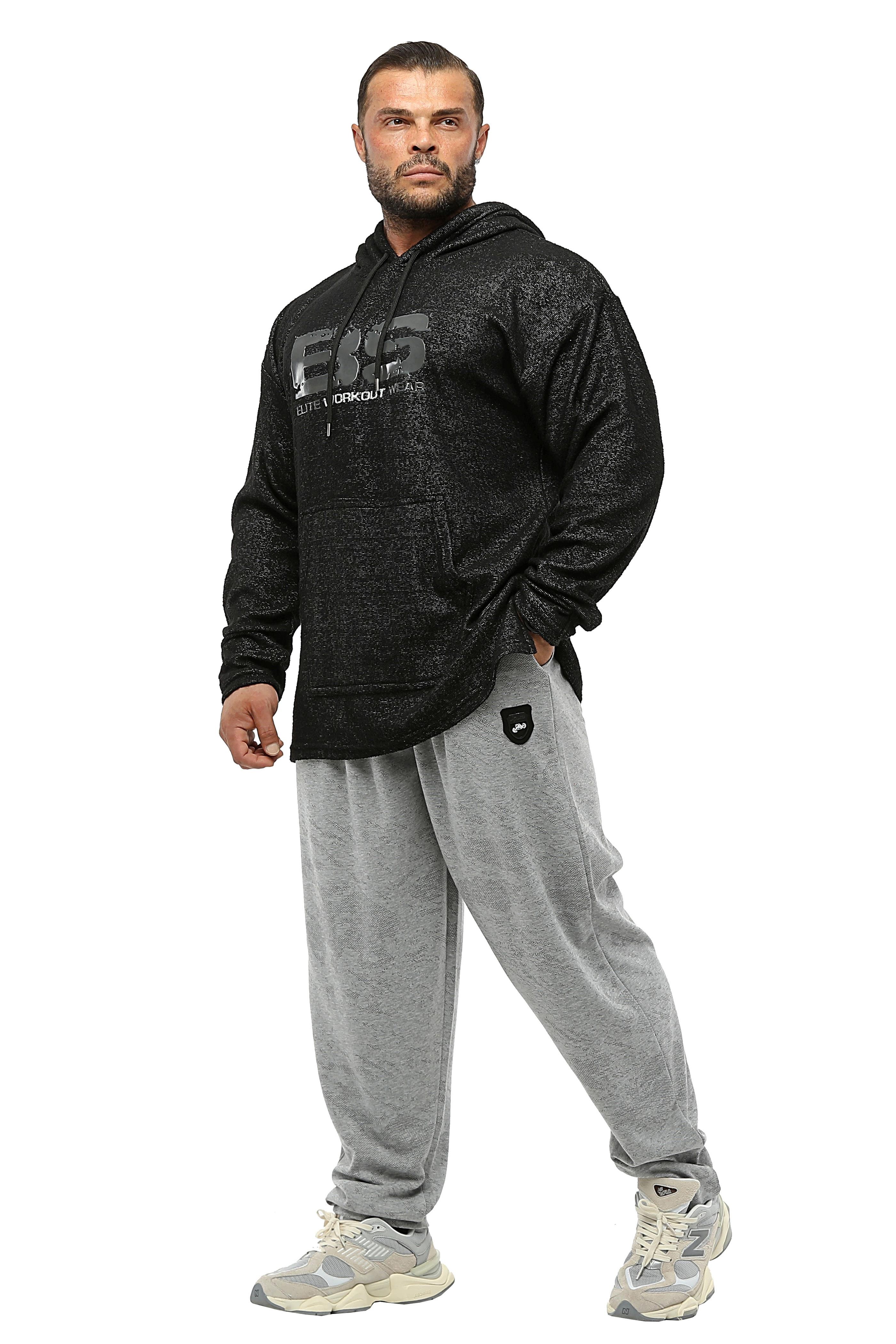 Erkek Oversize Havlu Kapüşonlu Ön Cepli Sweatshirt Big Sam 4719