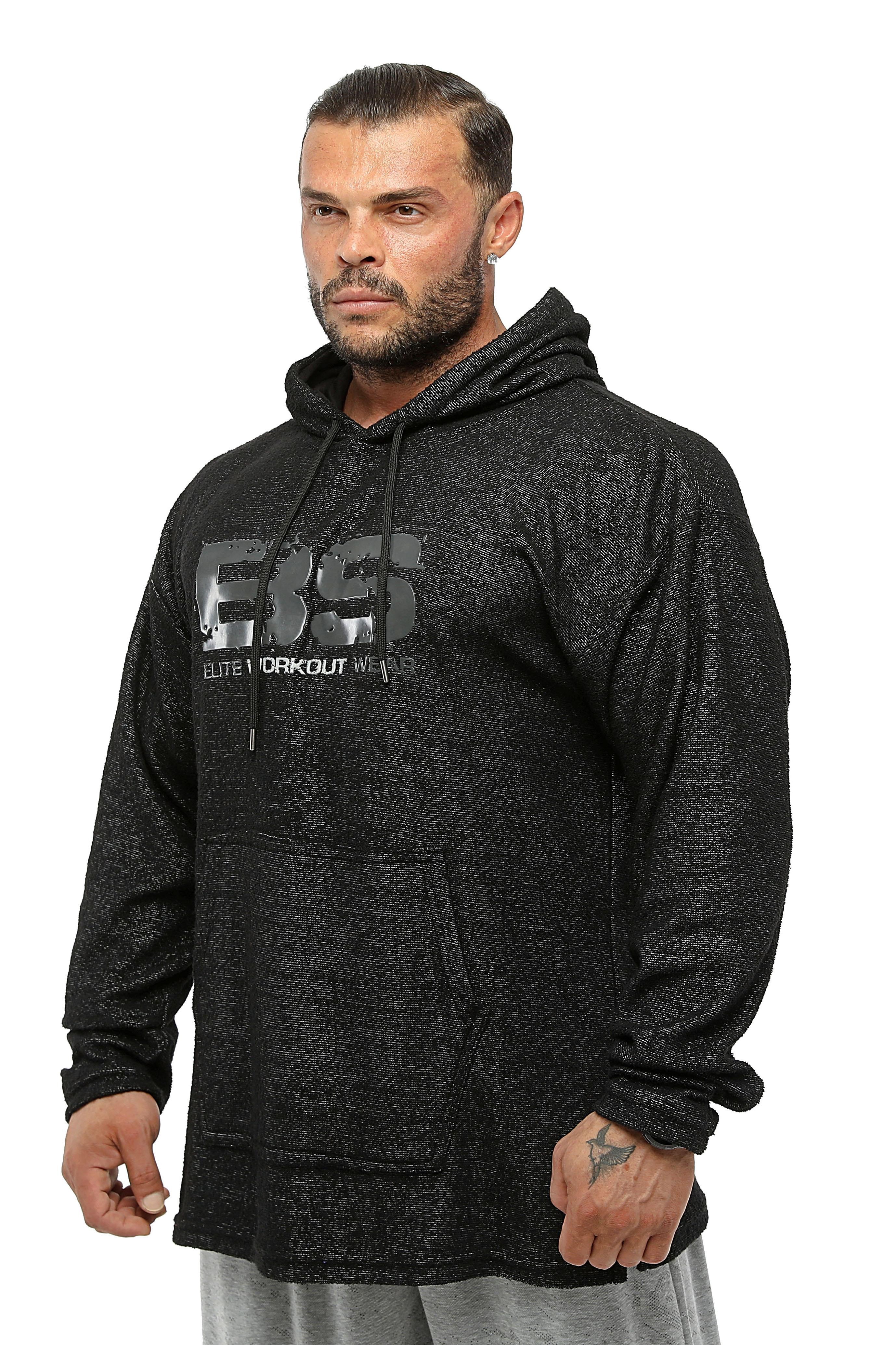 Erkek Oversize Havlu Kapüşonlu Ön Cepli Sweatshirt Big Sam 4719