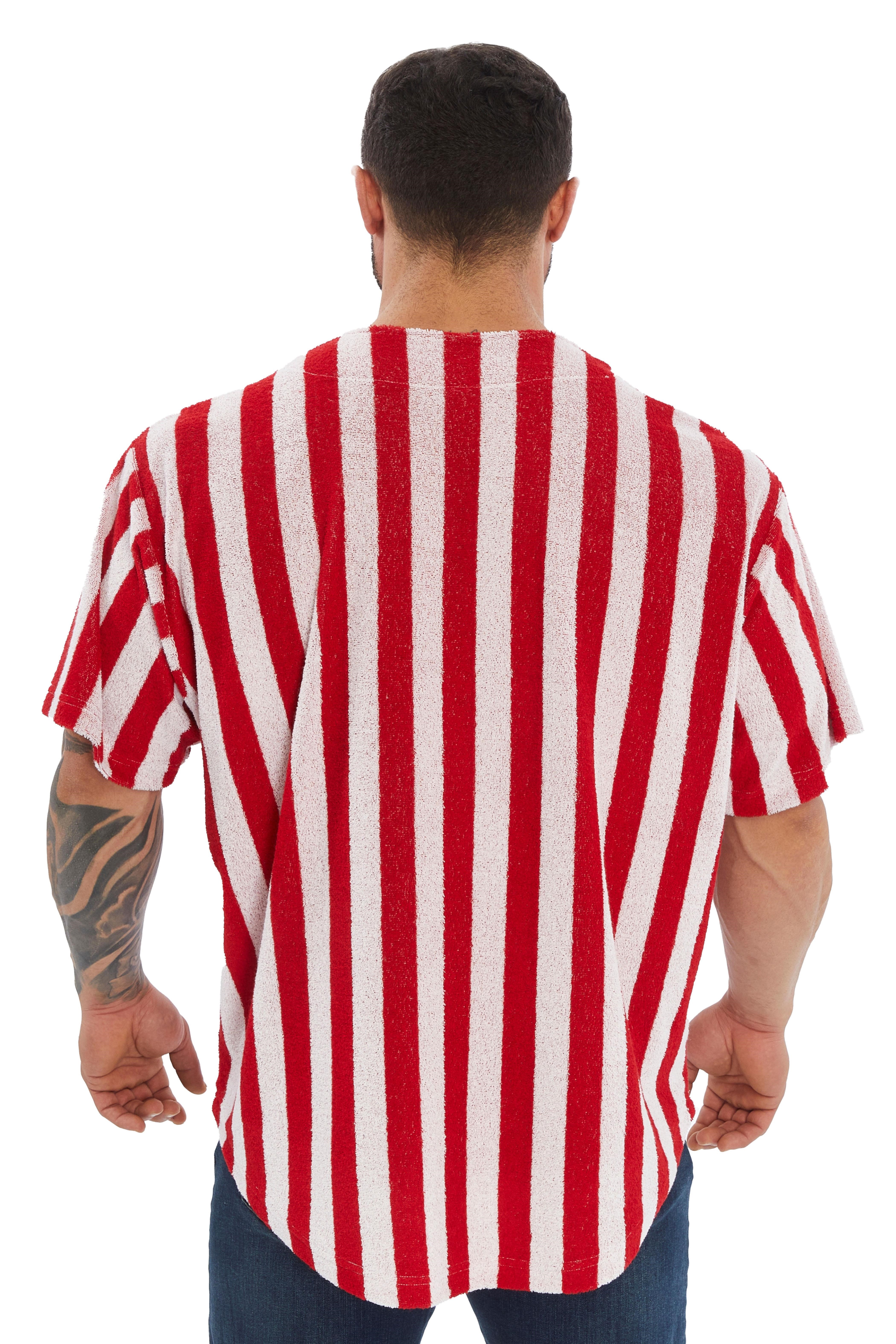 Erkek Oversize Havlu T-shirt Gym Rag Top BGSM 3378