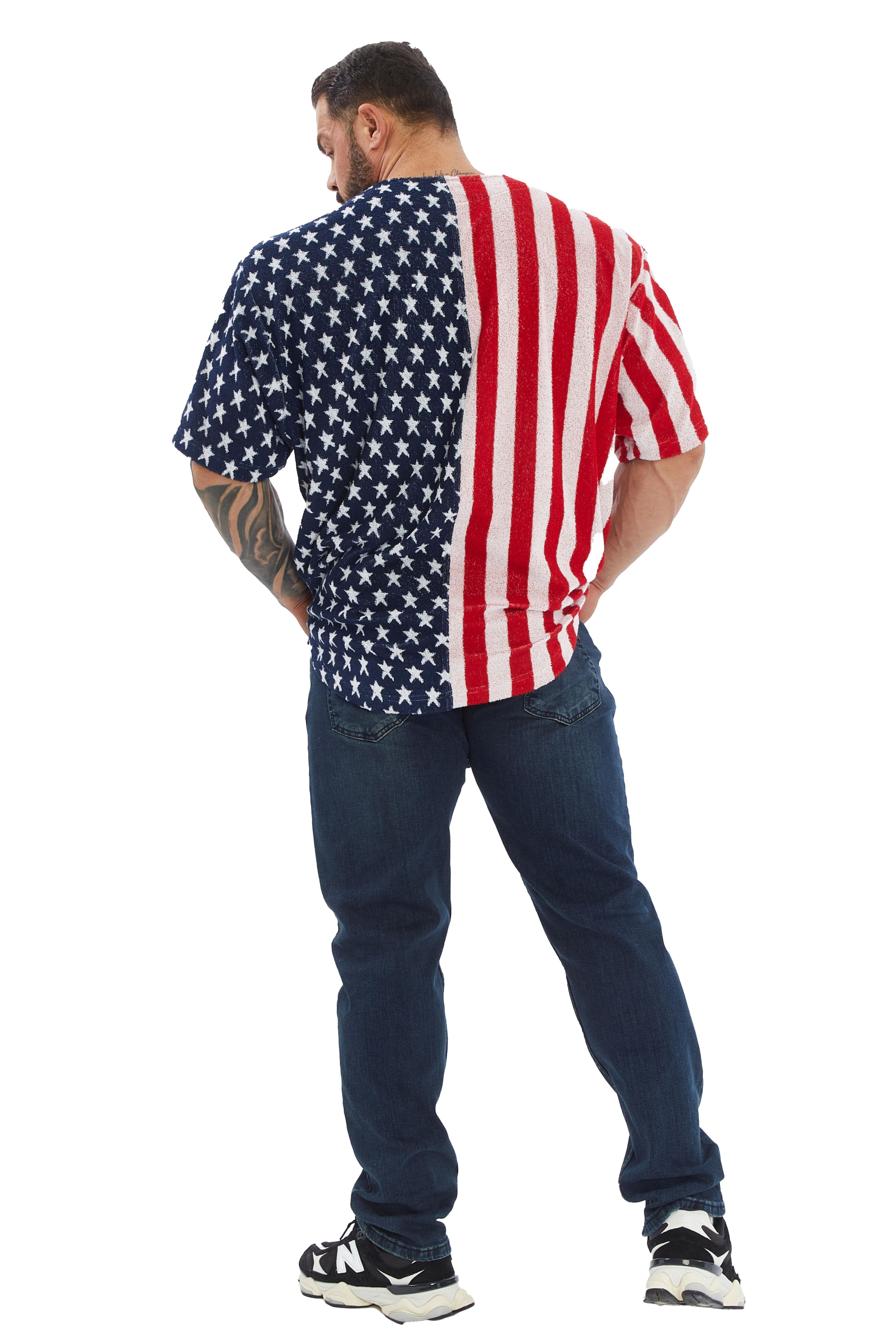 Erkek Oversize Havlu T-shirt Gym Rag Top BGSM 3378