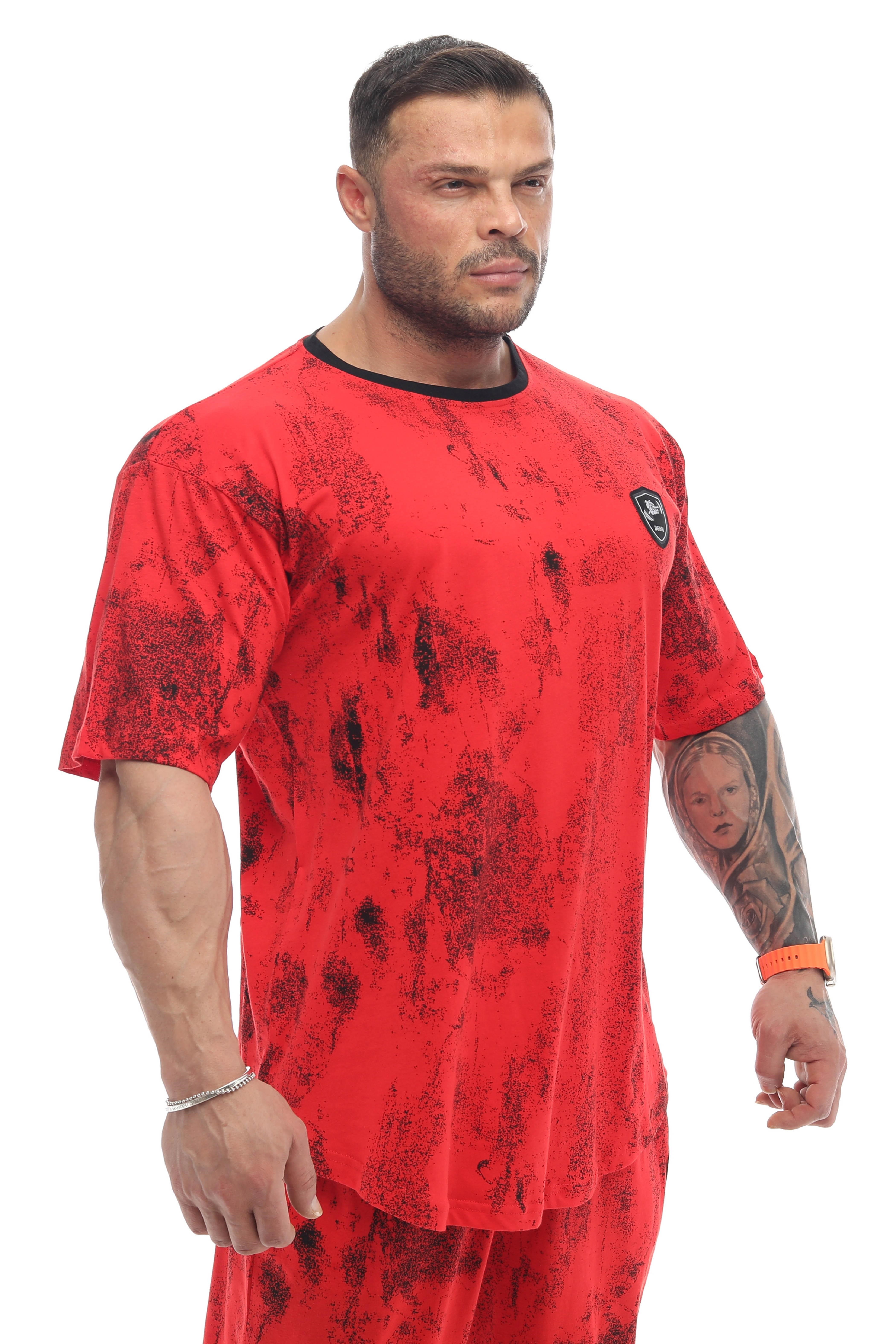 Erkek Oversize İnce Yazlık Tişört %100 Pamuk Gym Rag Top BGSM 3334