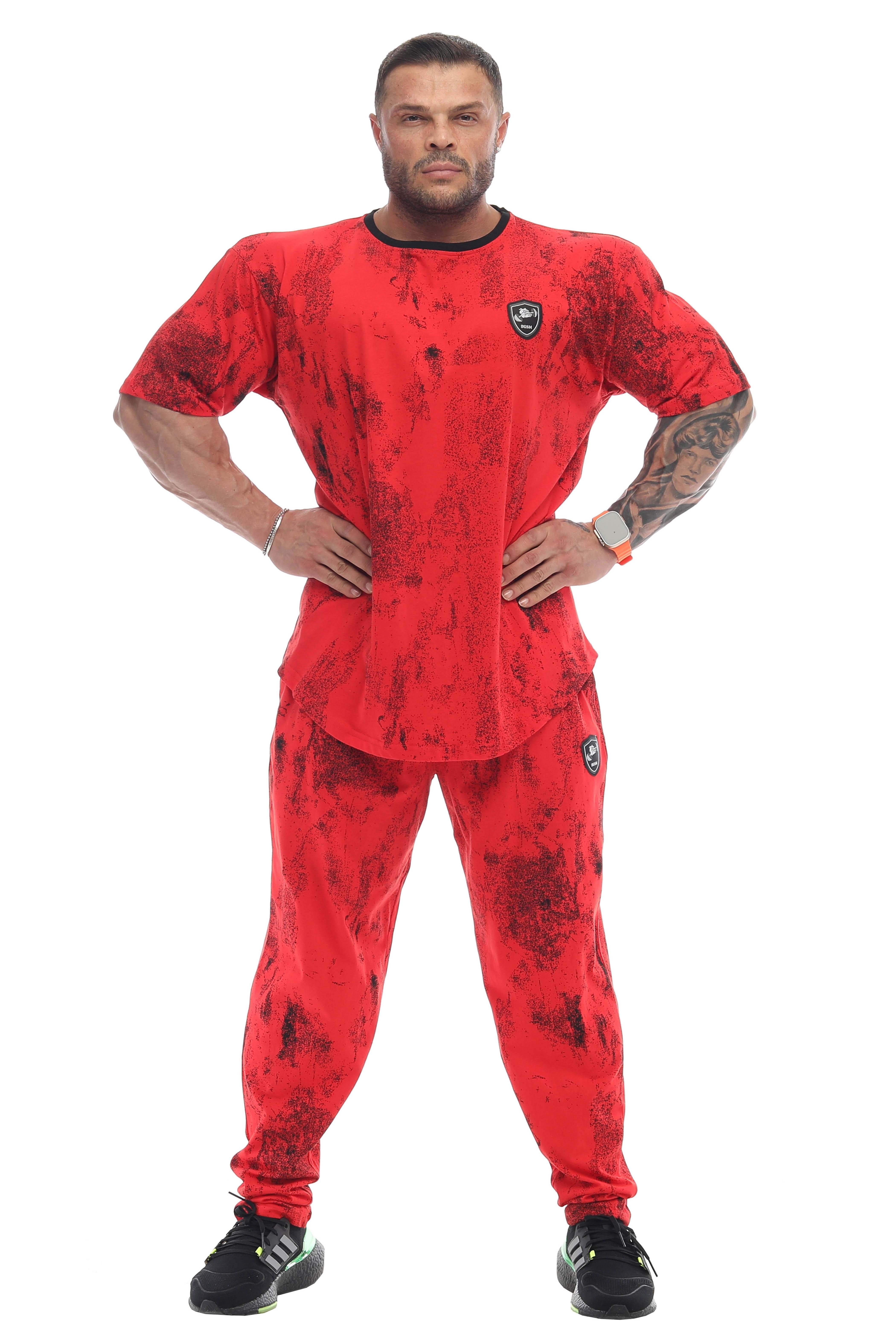 Erkek Oversize İnce Yazlık Tişört %100 Pamuk Gym Rag Top BGSM 3334