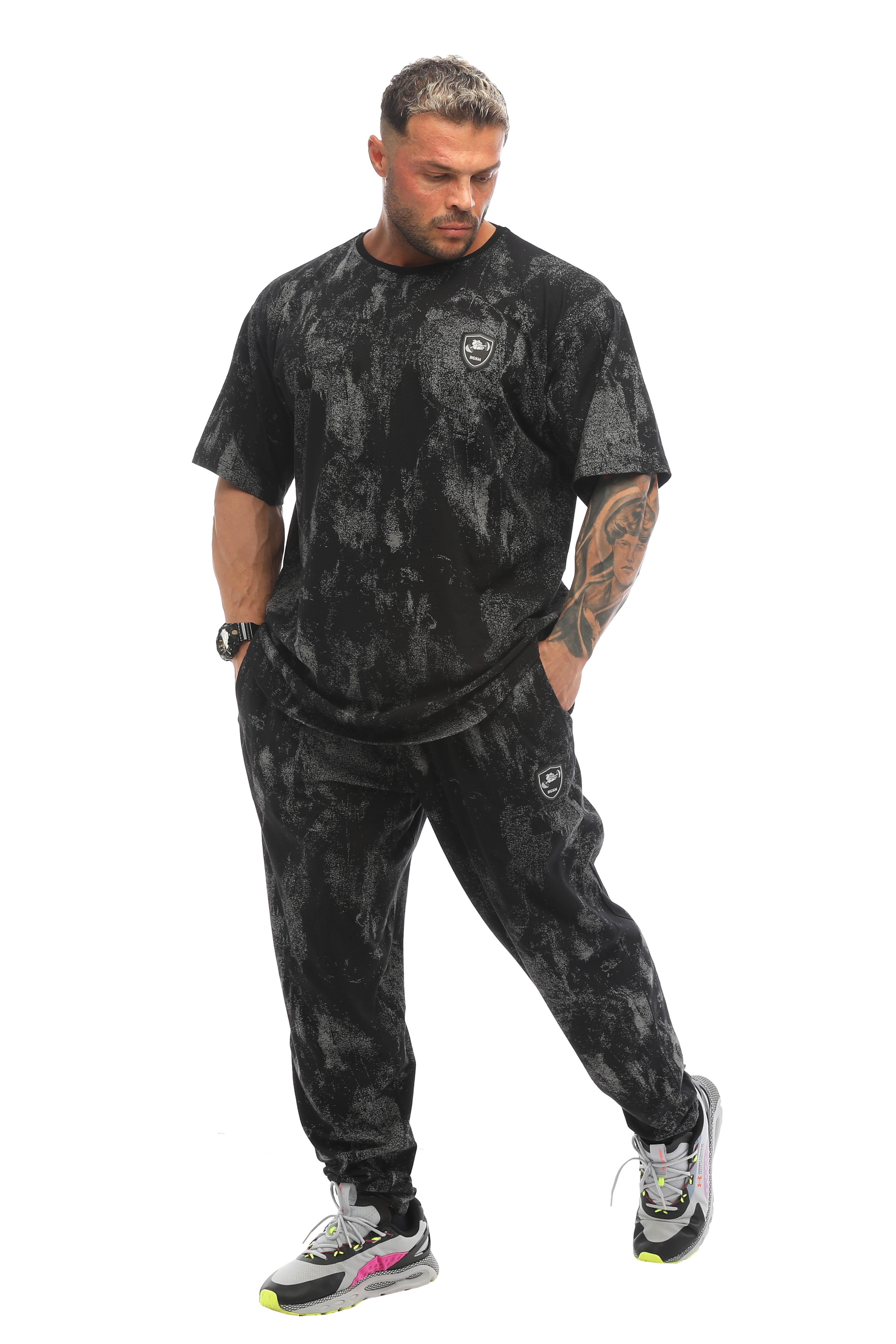 Erkek Oversize İnce Yazlık Tişört %100 Pamuk Gym Rag Top BGSM 3334