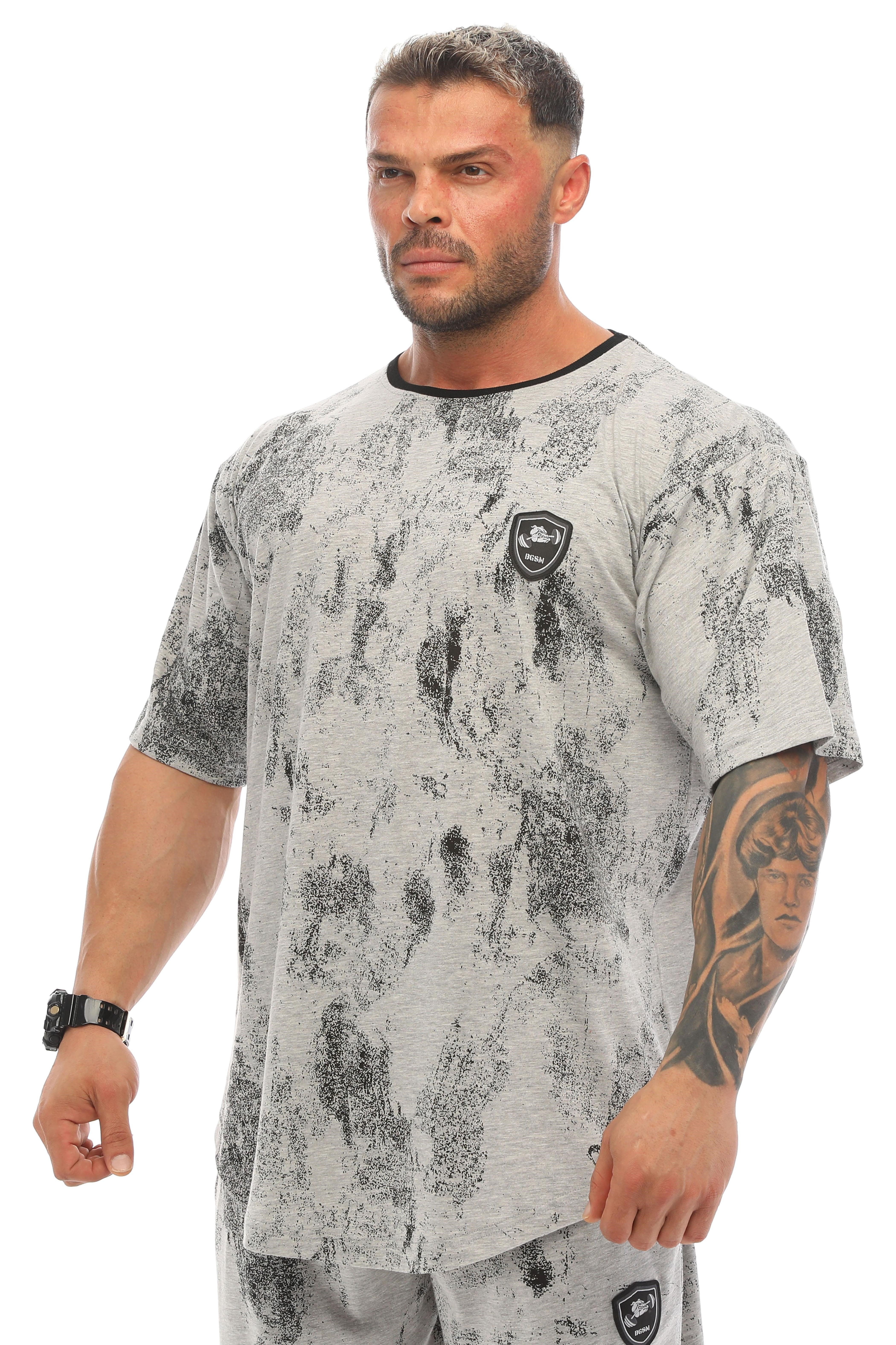 Erkek Oversize İnce Yazlık Tişört %100 Pamuk Gym Rag Top BGSM 3334