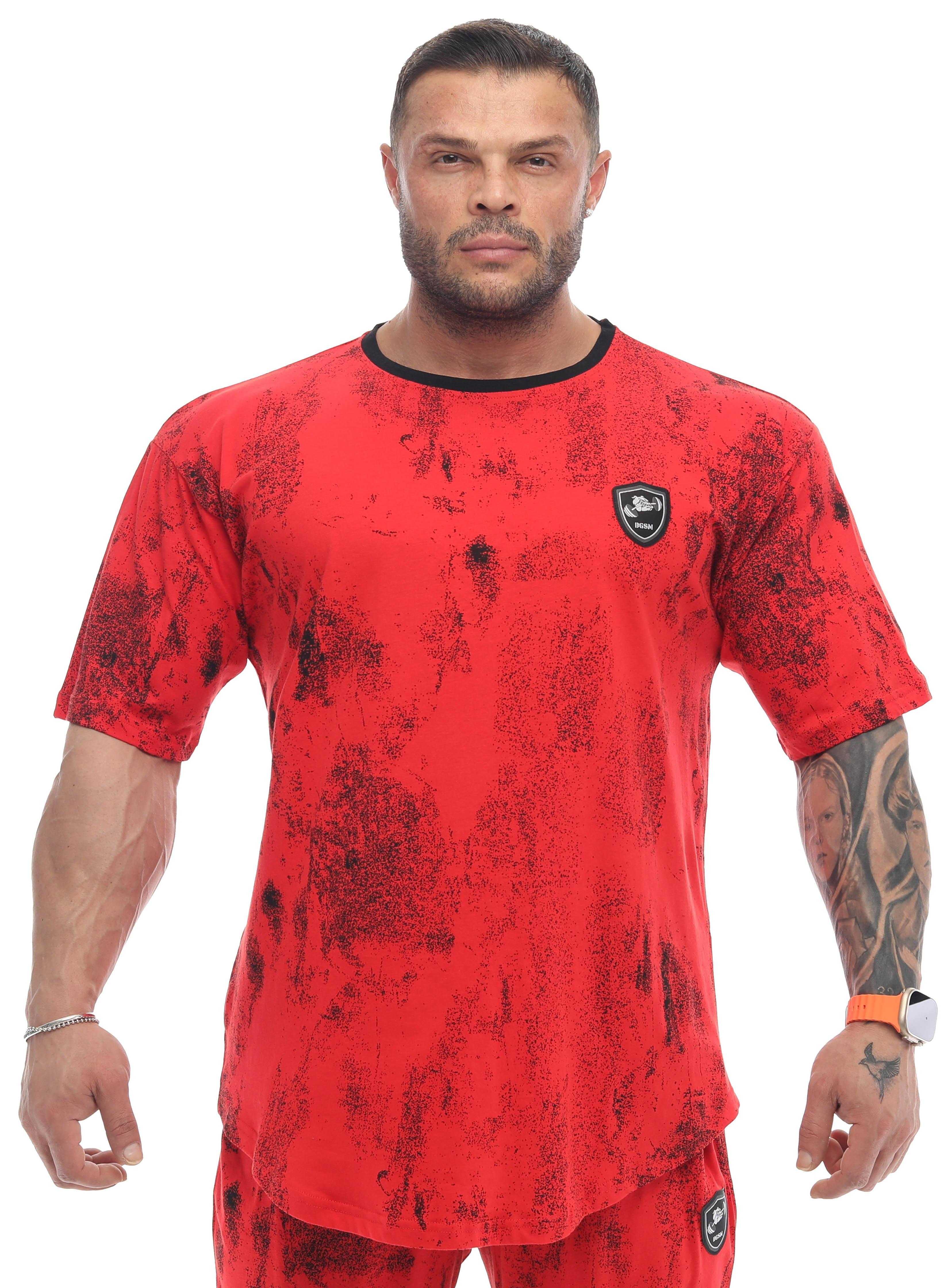 Erkek Oversize İnce Yazlık Tişört %100 Pamuk Gym Rag Top BGSM 3334