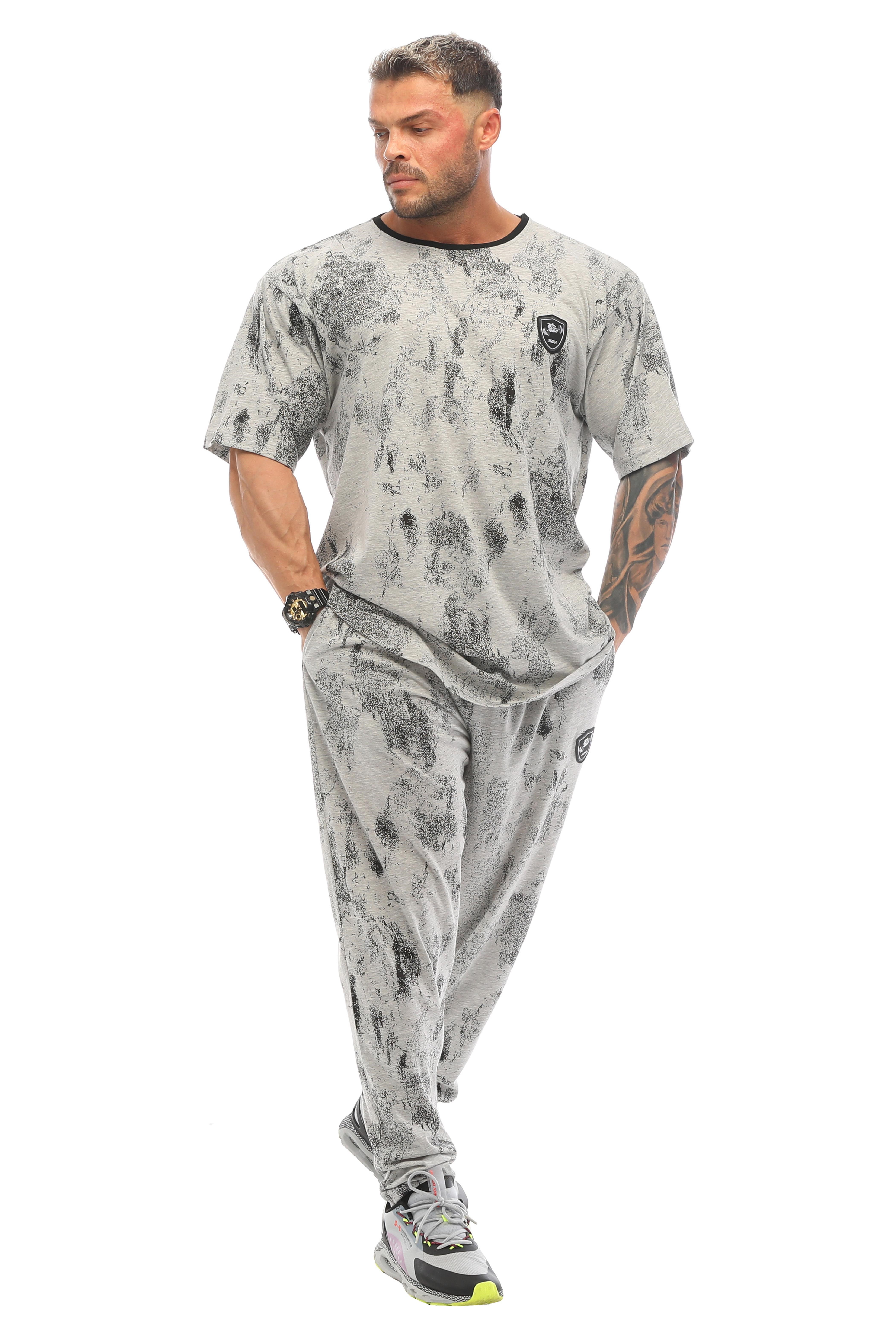 Erkek Oversize İnce Yazlık Tişört %100 Pamuk Gym Rag Top BGSM 3334