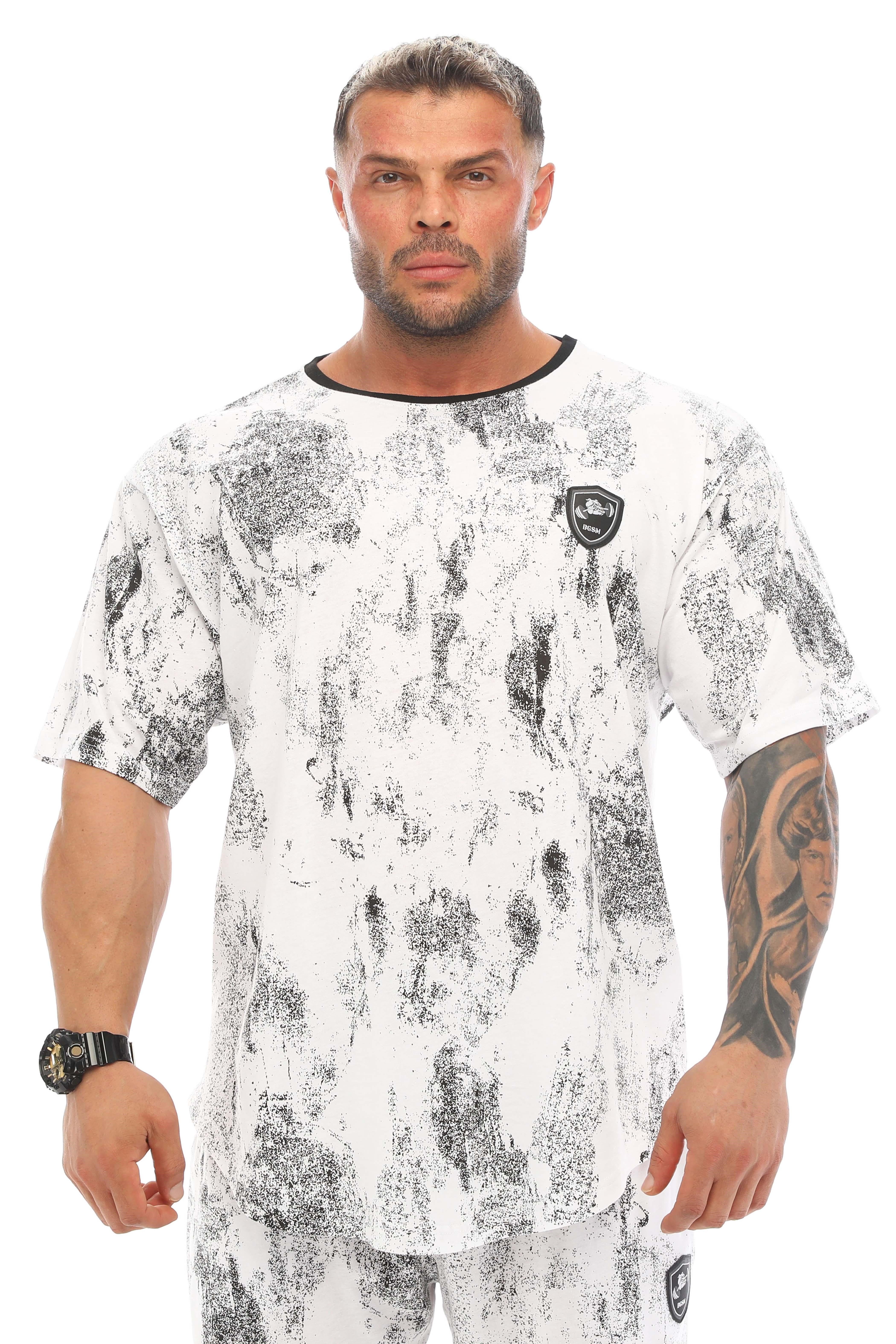 Erkek Oversize İnce Yazlık Tişört %100 Pamuk Gym Rag Top BGSM 3334