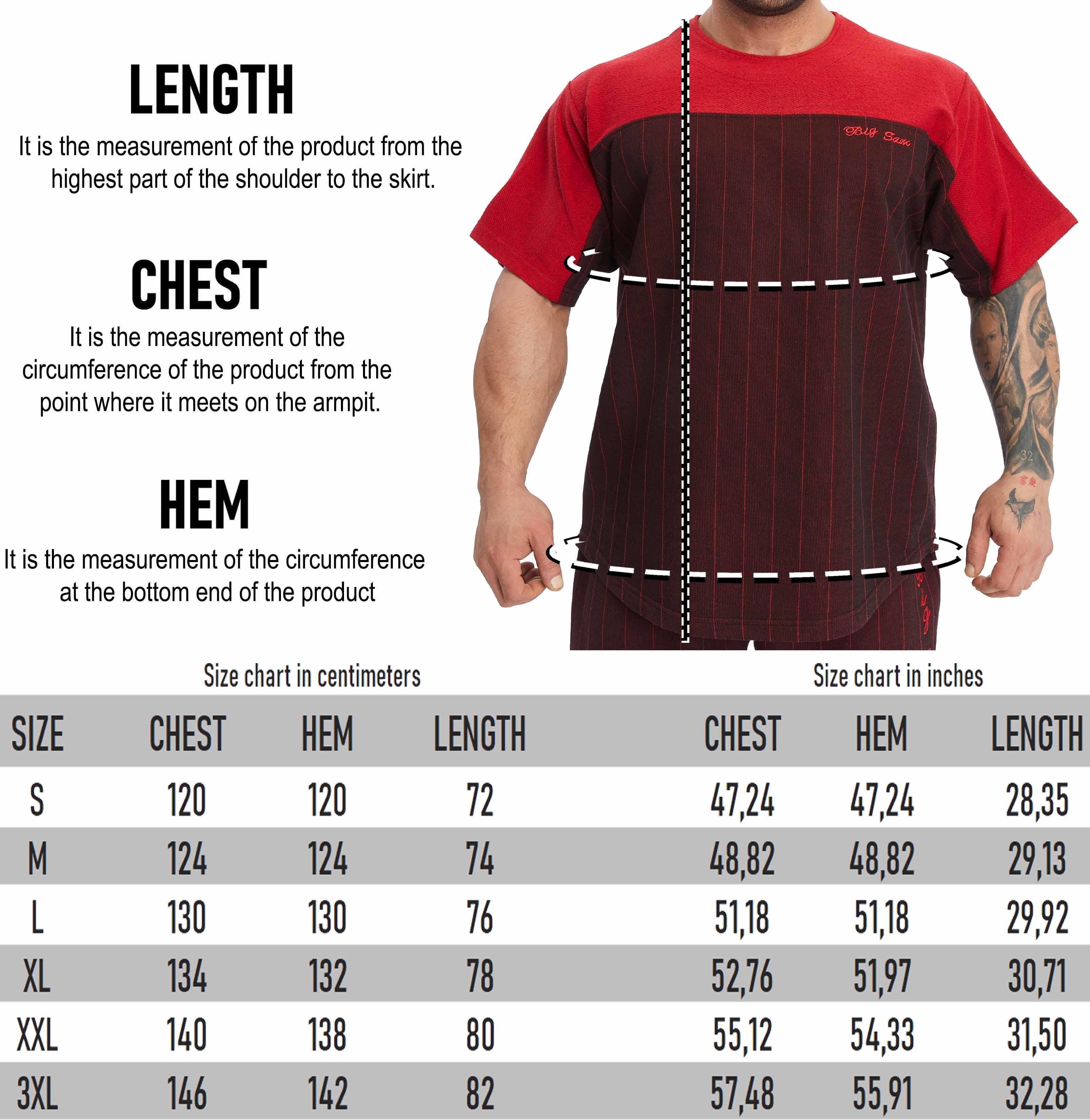 Erkek Oversize Kalın Kumaş Pamuklu T-shirt Big Sam 3370