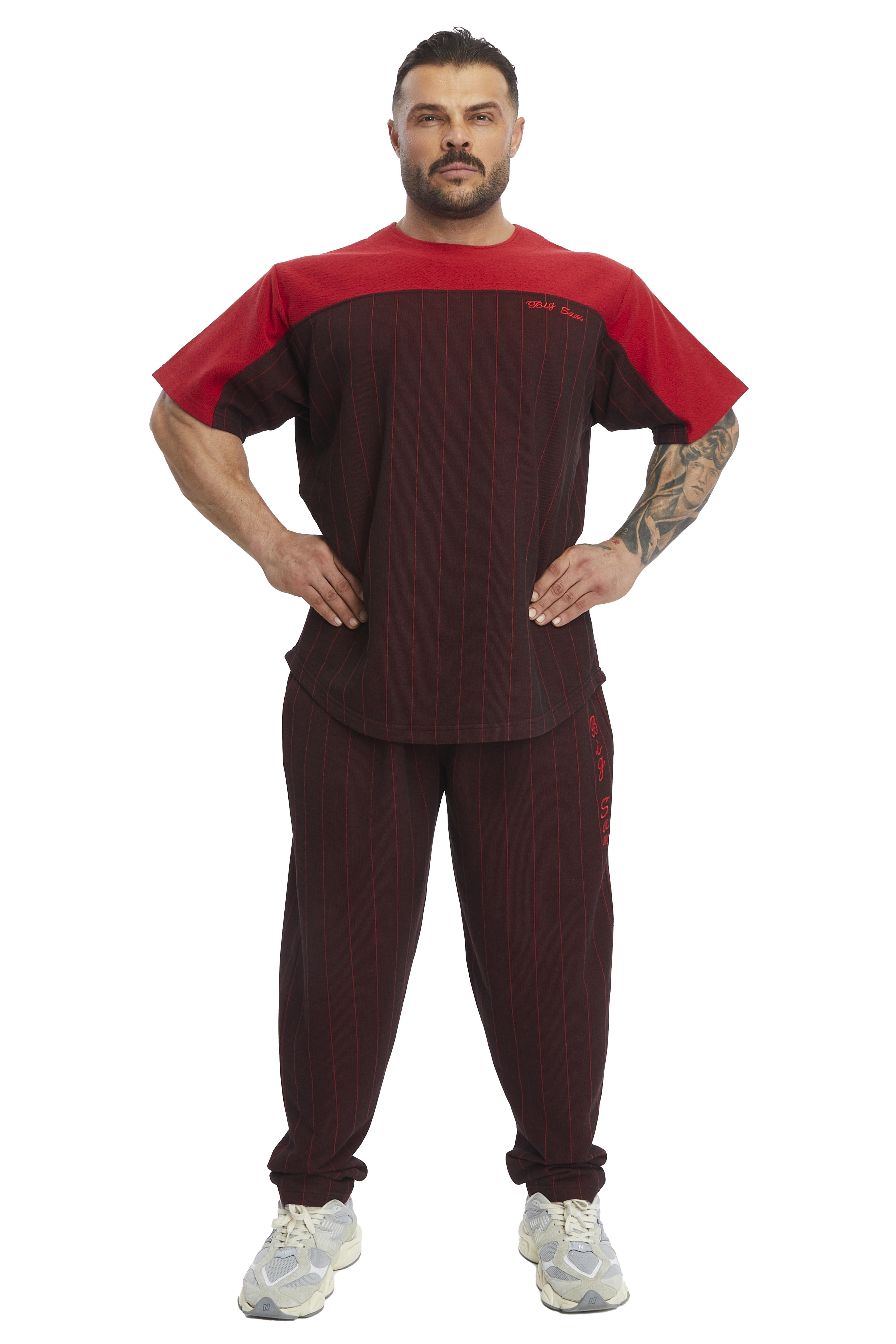 Erkek Oversize Kalın Kumaş Pamuklu T-shirt Big Sam 3370
