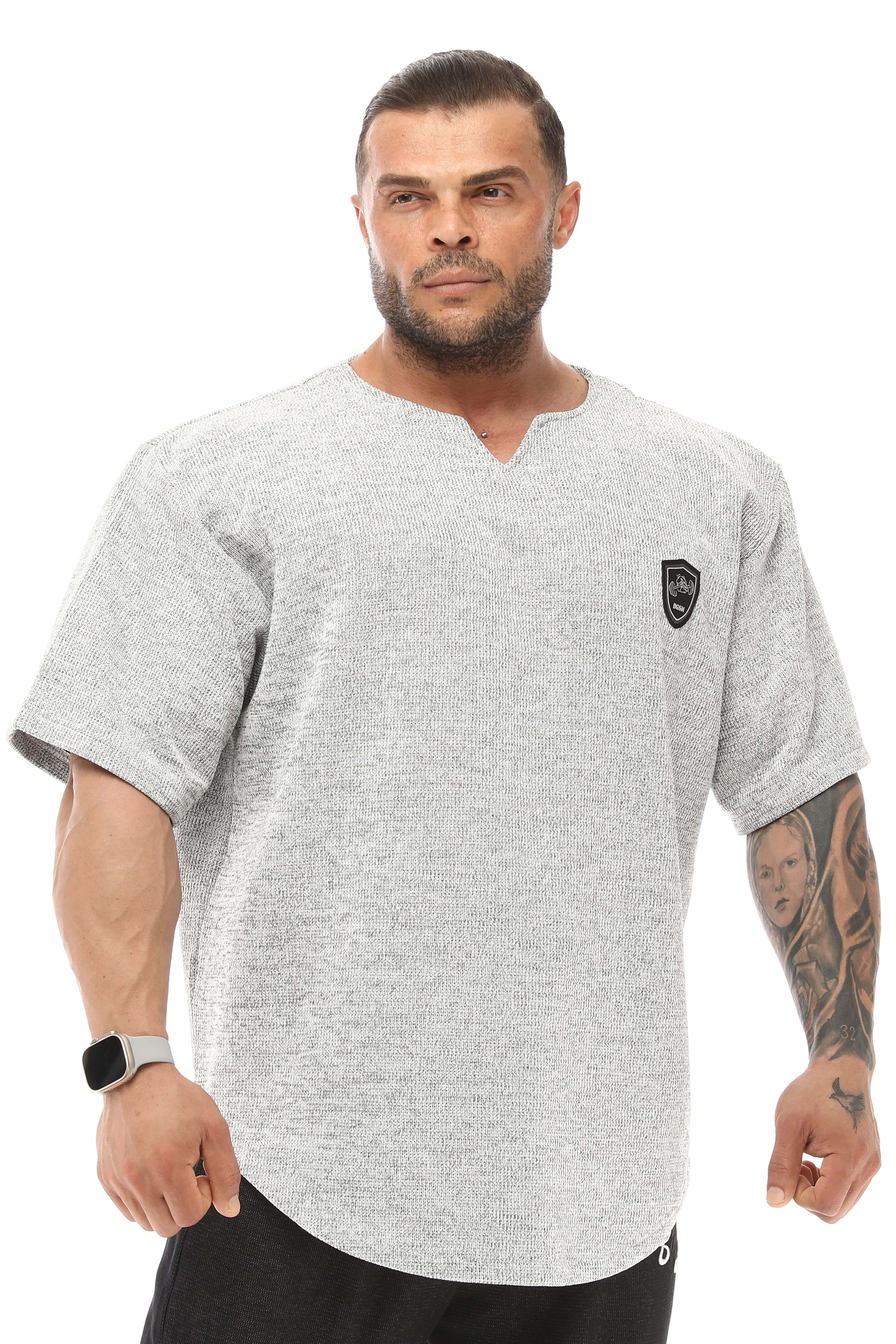 Erkek Oversize Kalın Tişört, Gym Antrenman Üstü BGSM 3348
