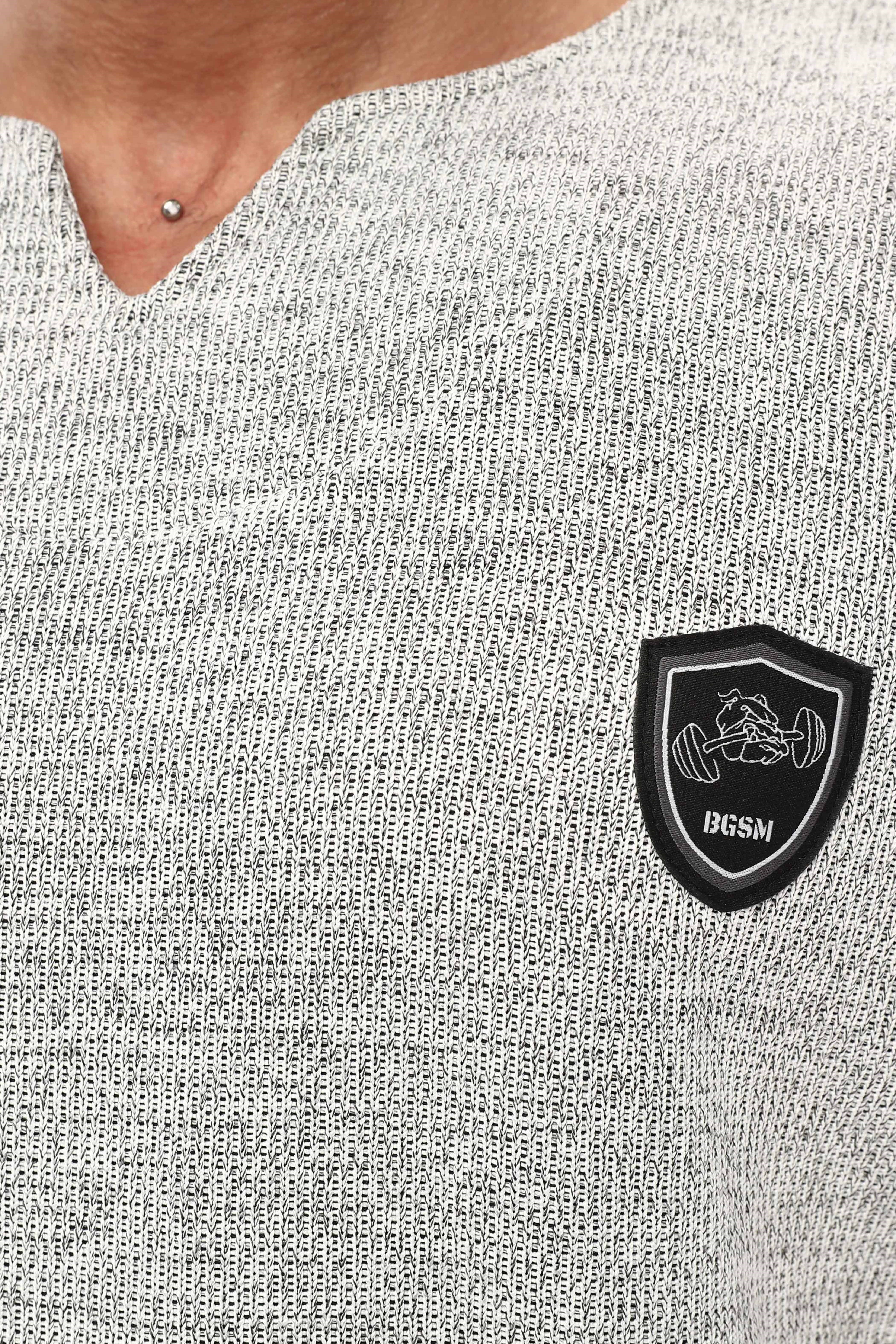 Erkek Oversize Kalın Tişört, Gym Antrenman Üstü BGSM 3348