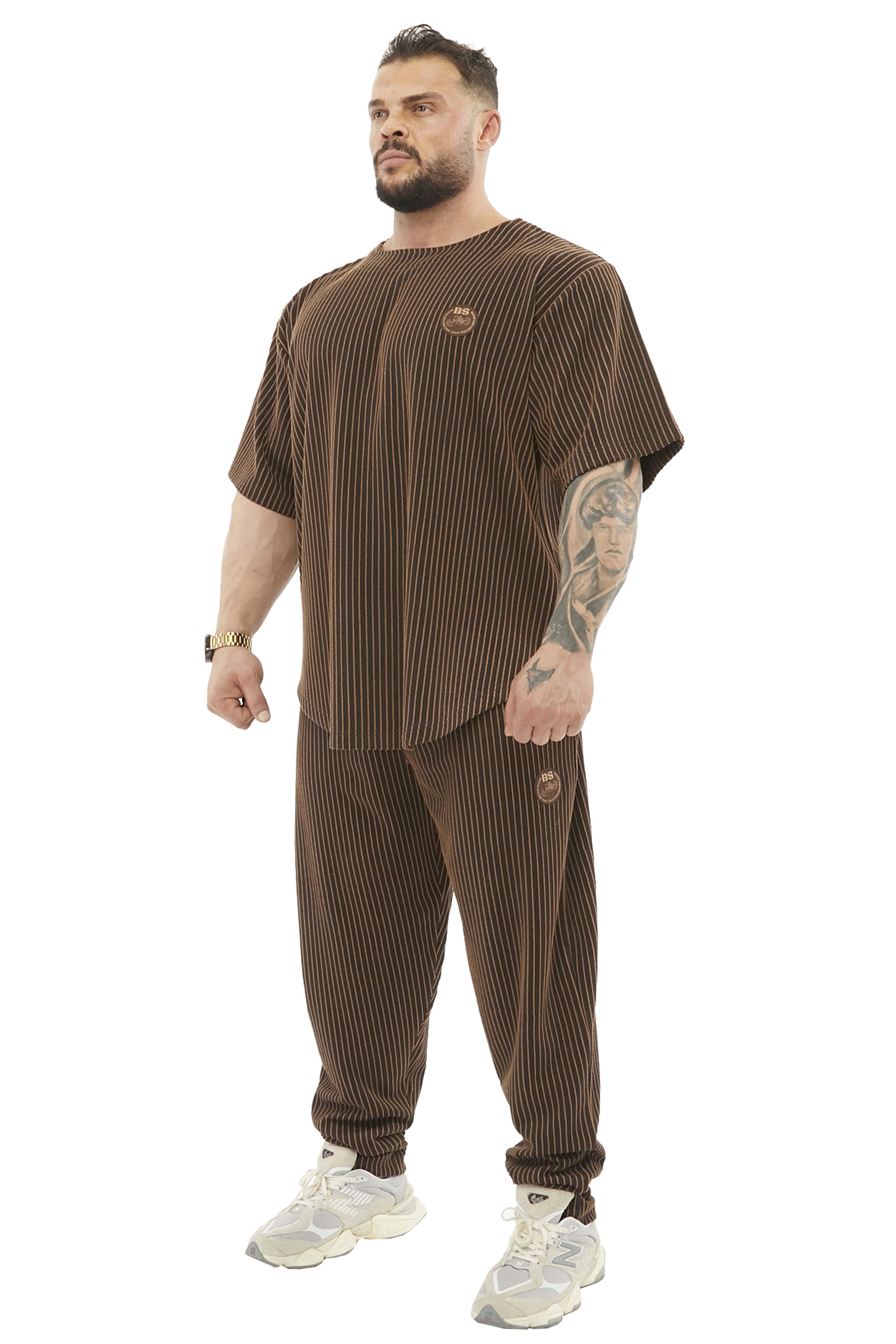 Erkek Oversize Kalın Tişört, Gym Antrenman Üstü BGSM 3355