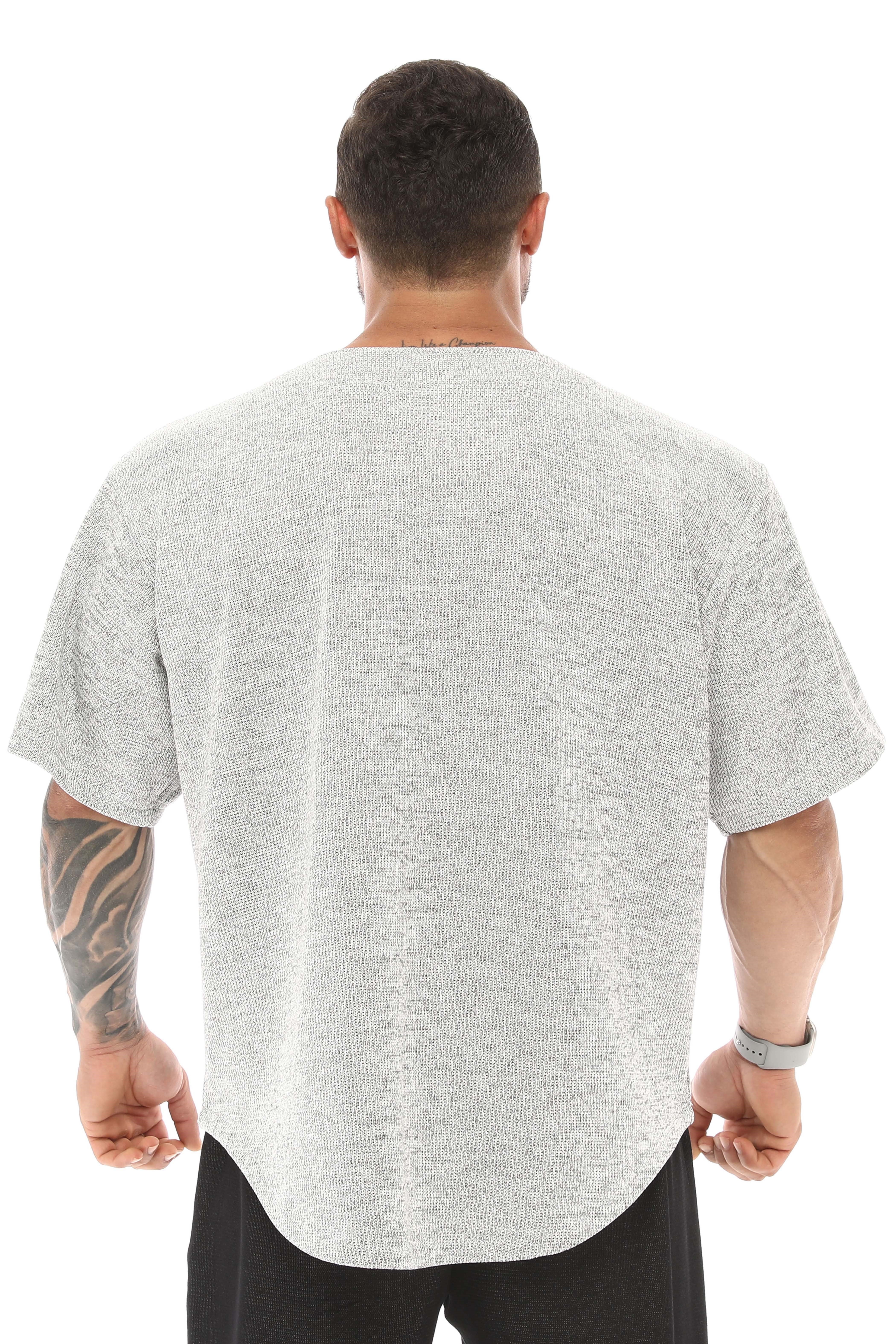 Erkek Oversize Kalın Tişört, Gym Antrenman Üstü BGSM 3348