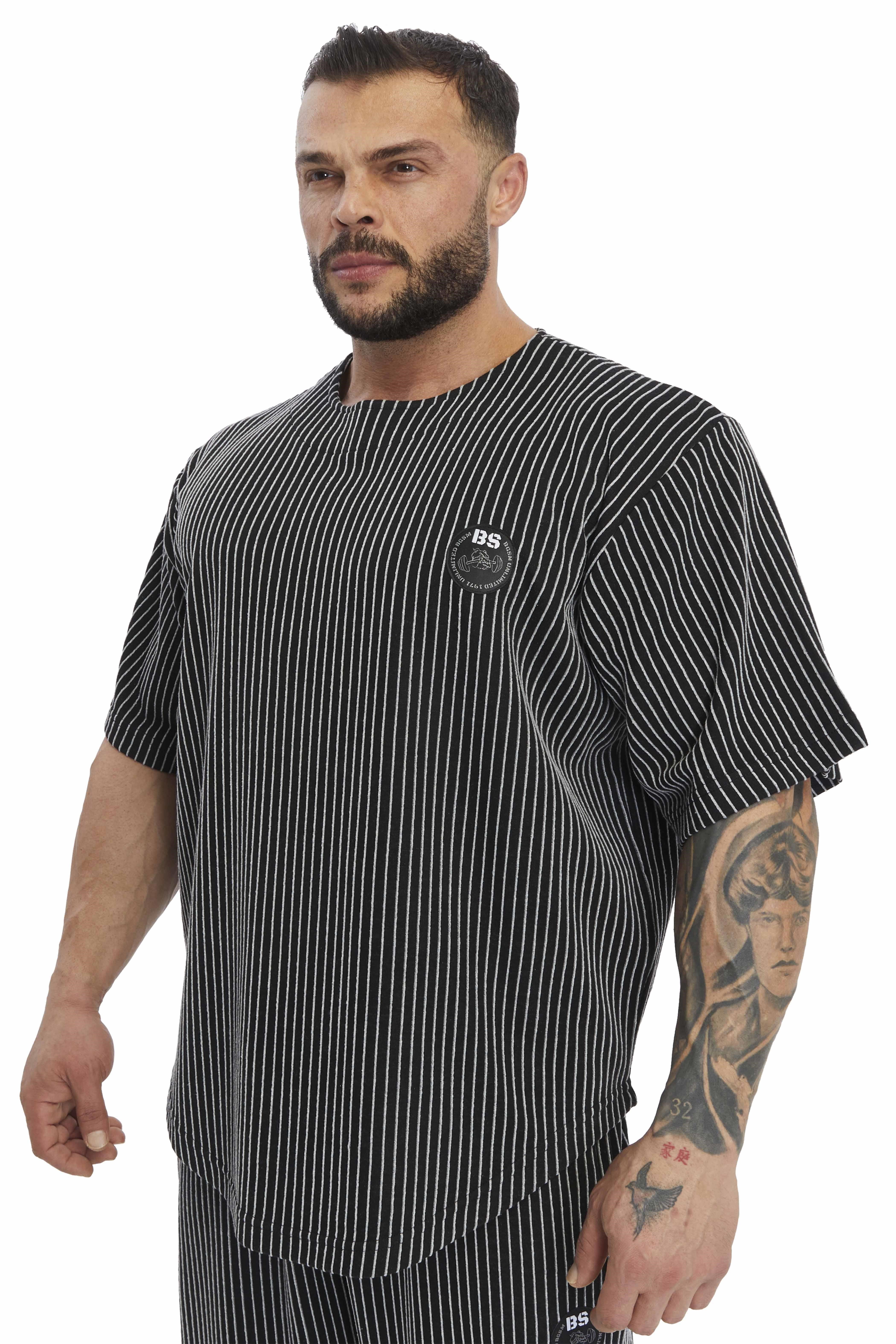 Erkek Oversize Kalın Tişört, Gym Antrenman Üstü BGSM 3355