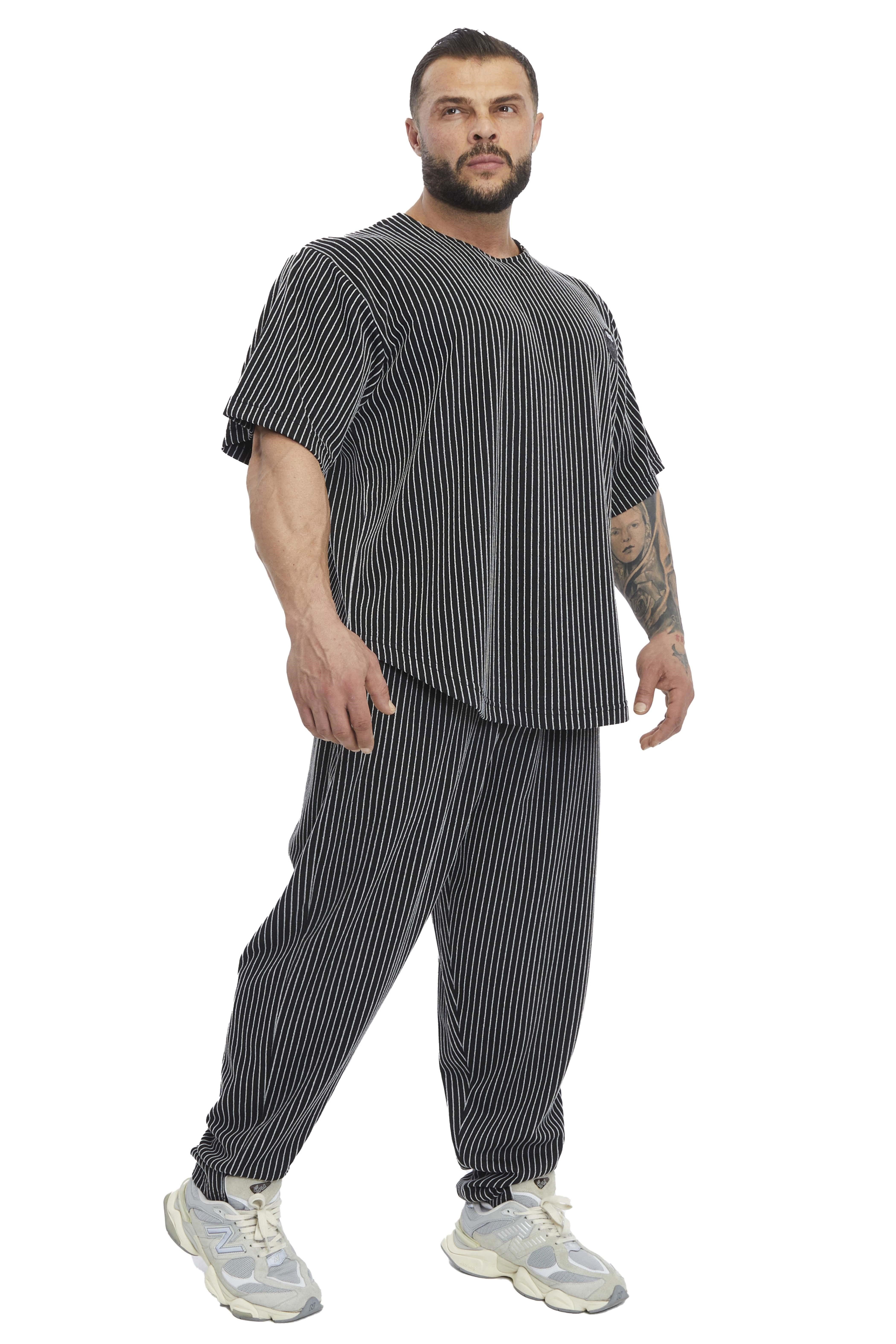 Erkek Oversize Kalın Tişört, Gym Antrenman Üstü BGSM 3355