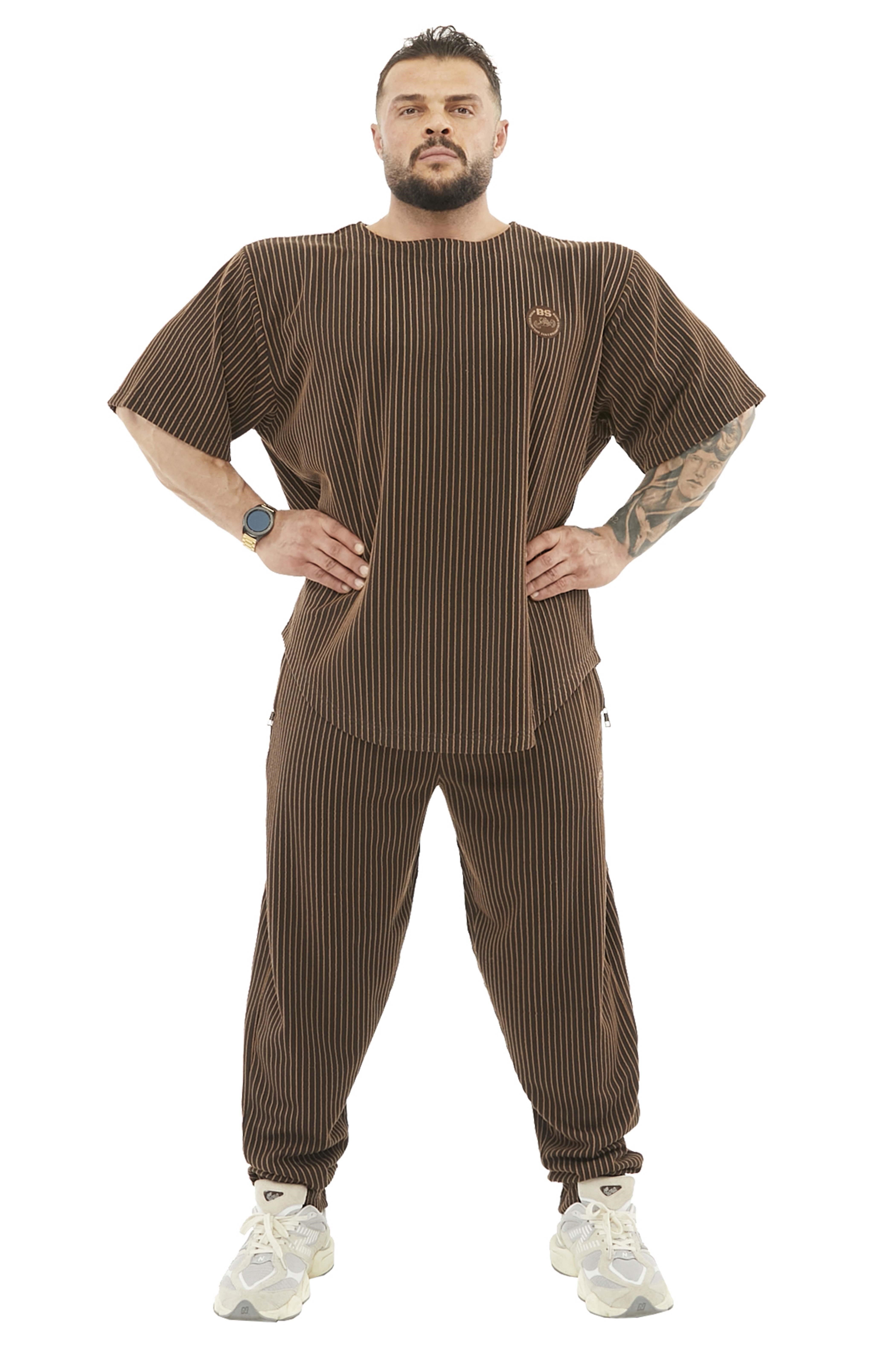 Erkek Oversize Kalın Tişört, Gym Antrenman Üstü BGSM 3355
