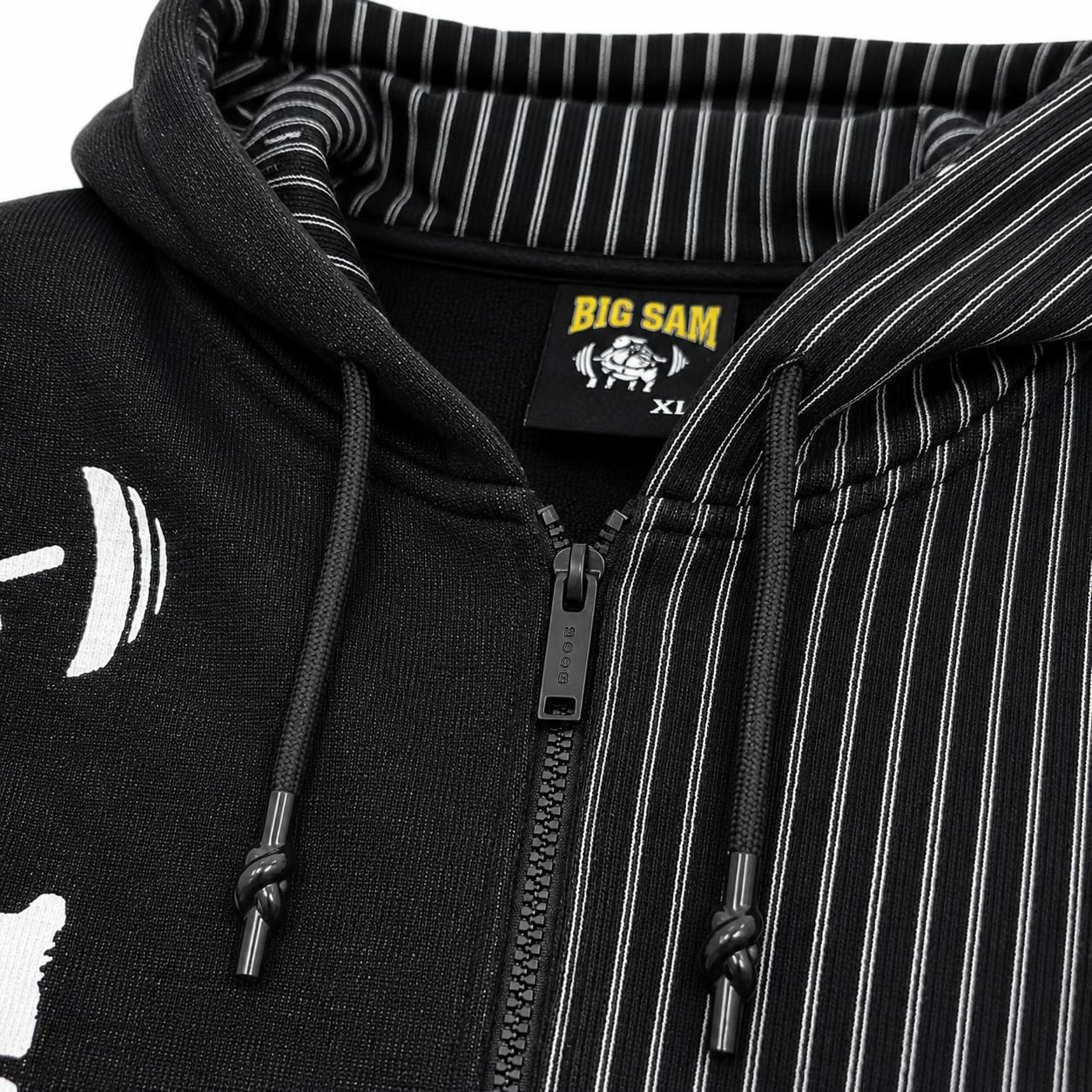 Erkek Oversize Kapşonlu Fermuarlı Spor Ceket Big Sam 3649