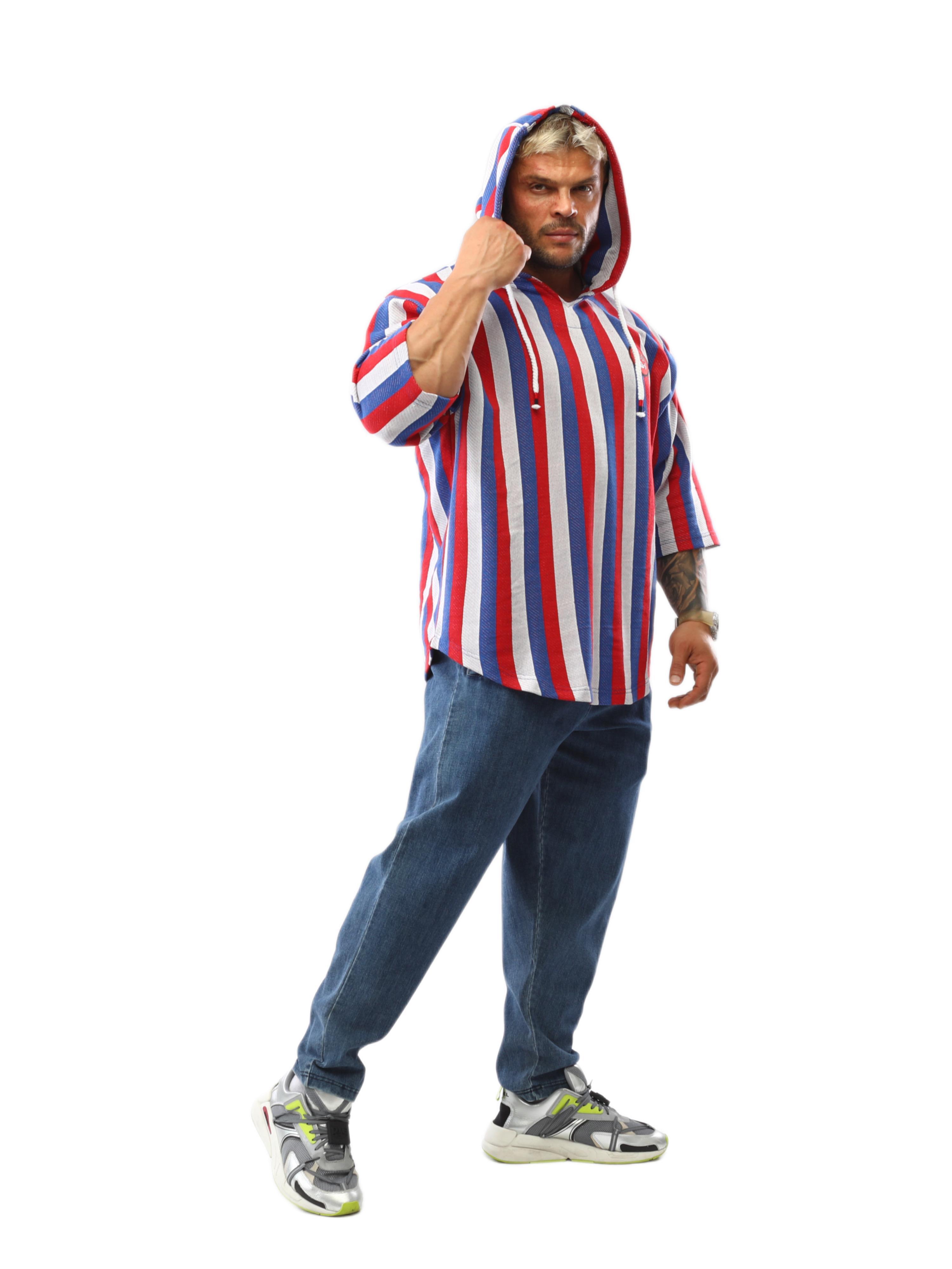 Erkek Oversize Kapşonlu Gym T-shirt BGSM 3329